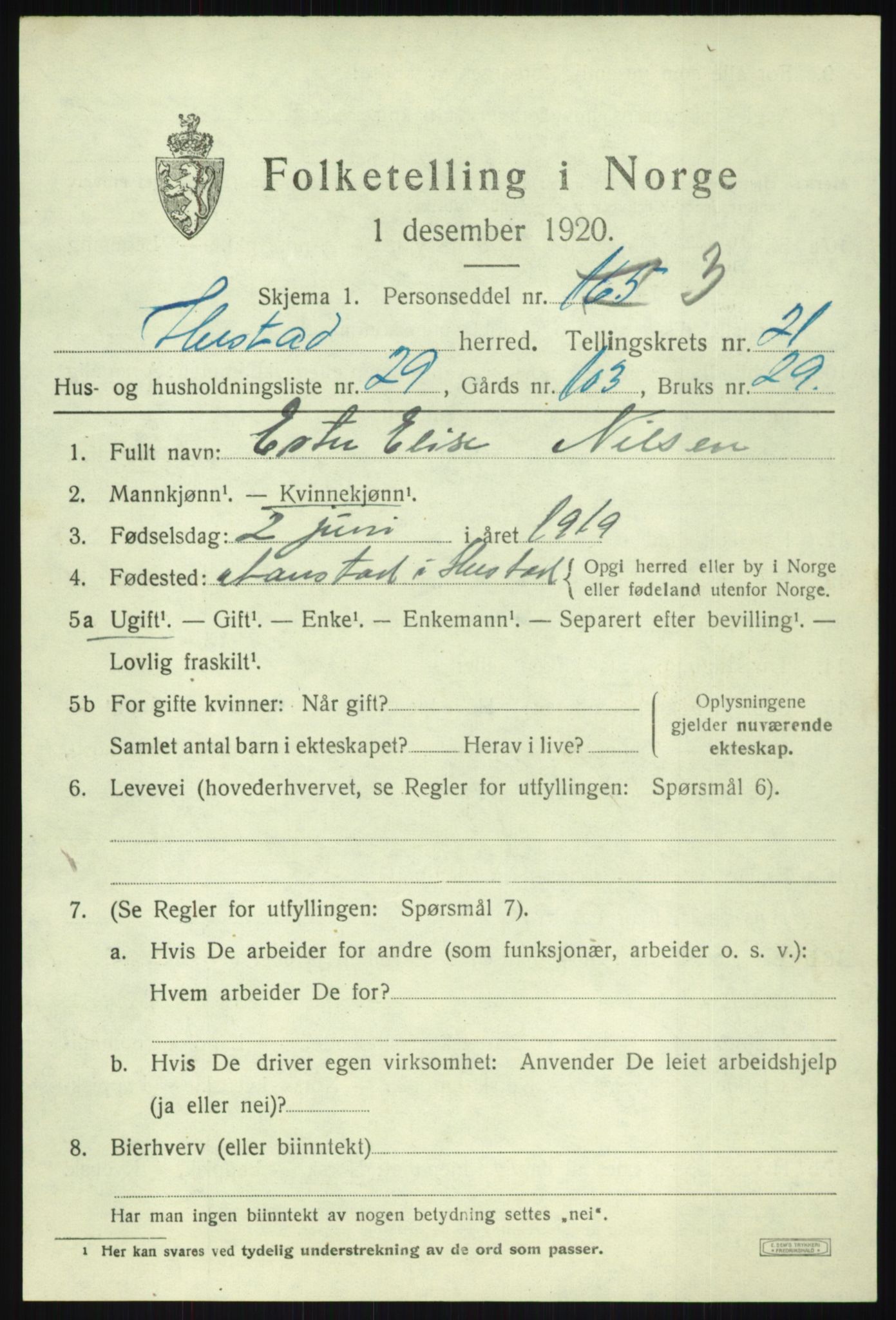 SATØ, Folketelling 1920 for 1917 Ibestad herred, 1920, s. 12126