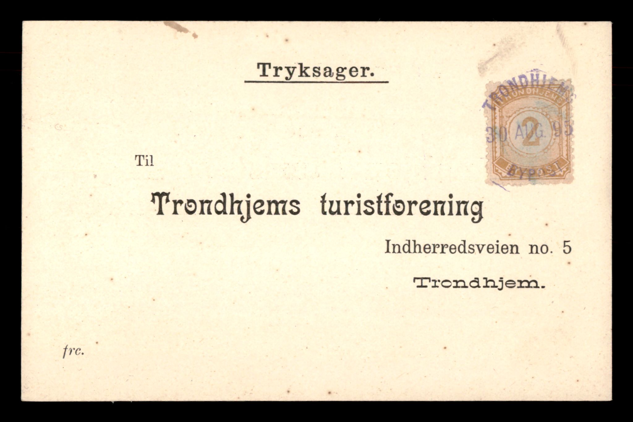 Trondhjems turistforening, AV/SAT-PA-0669/Da/L0004: Korrespondanse, 1894-1897, s. 4