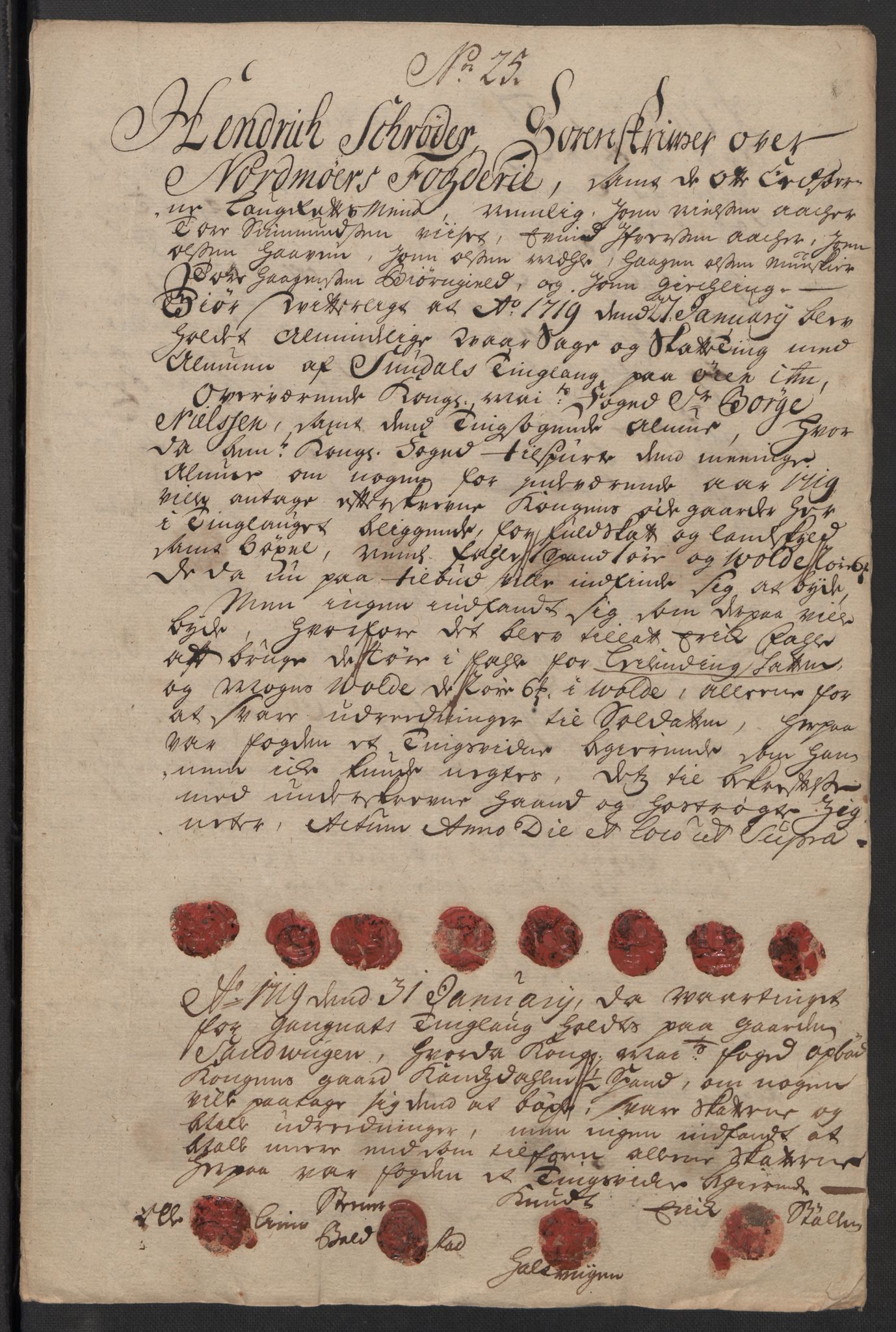 Rentekammeret inntil 1814, Reviderte regnskaper, Fogderegnskap, AV/RA-EA-4092/R56/L3752: Fogderegnskap Nordmøre, 1719, s. 191