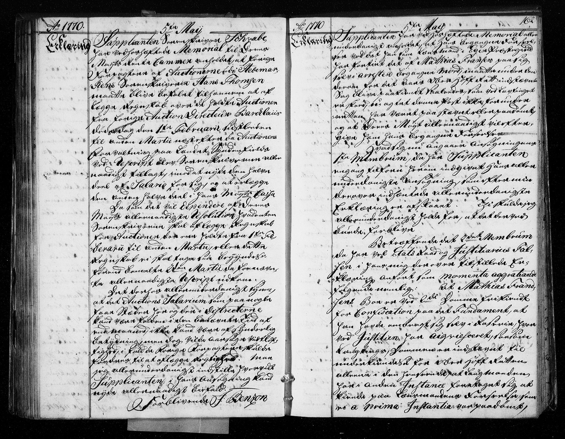 Stattholderembetet 1572-1771, AV/RA-EA-2870/Bf/L0008: Stattholderprotokoll (allmenn kopibok), 1769-1770, s. 161b-162a