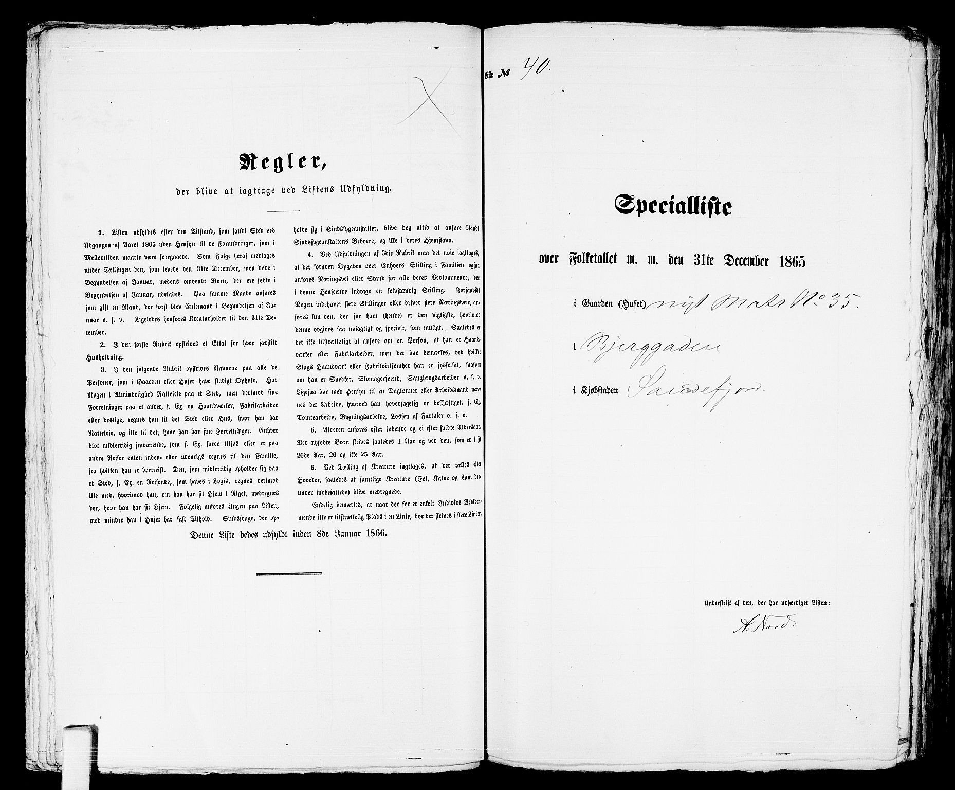 RA, Folketelling 1865 for 0706B Sandeherred prestegjeld, Sandefjord kjøpstad, 1865, s. 87