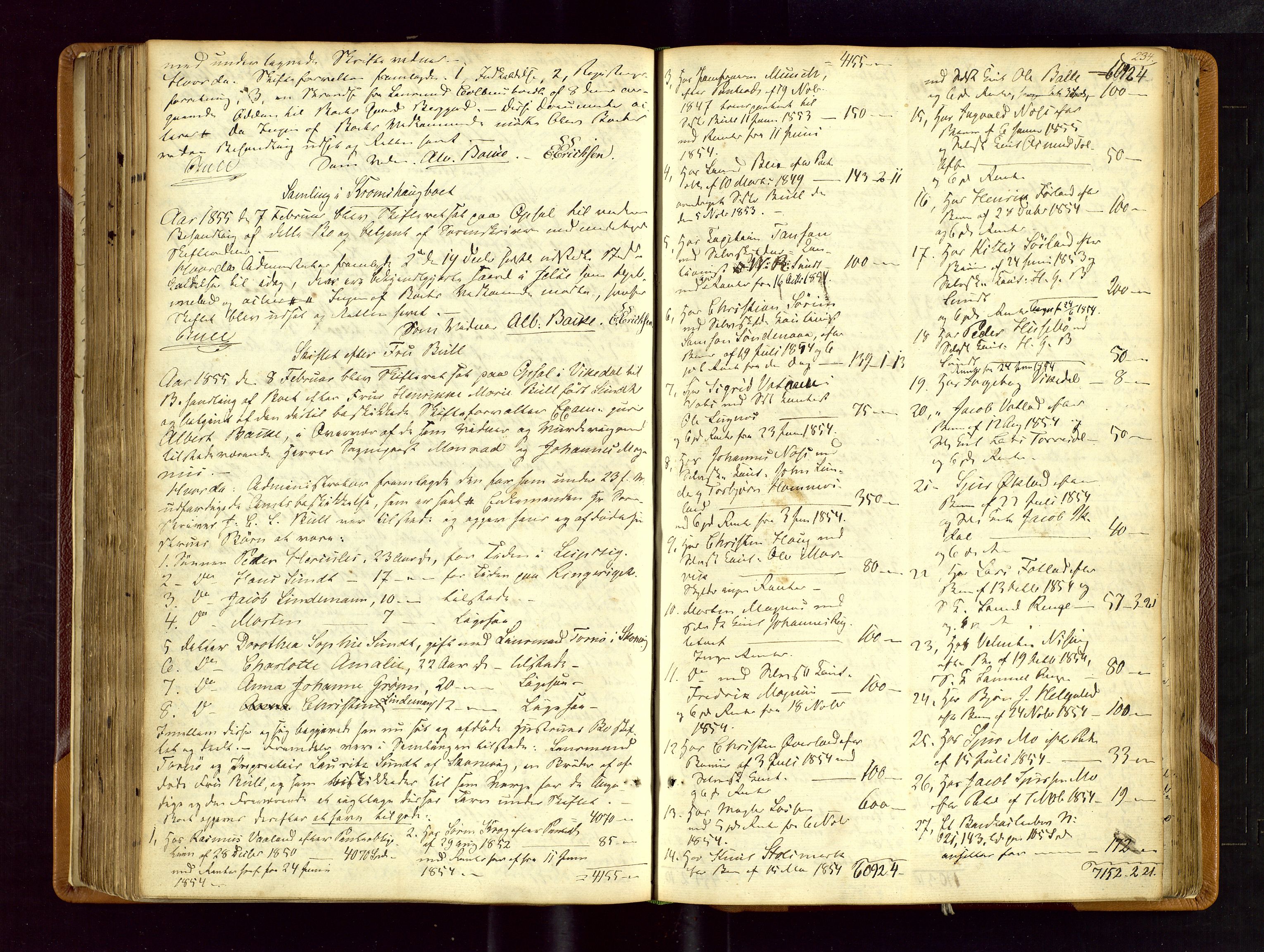 Ryfylke tingrett, AV/SAST-A-100055/001/IV/IVF/L0001: Skifteforhandlingsprotokoll A 1, 1844-1862, s. 234