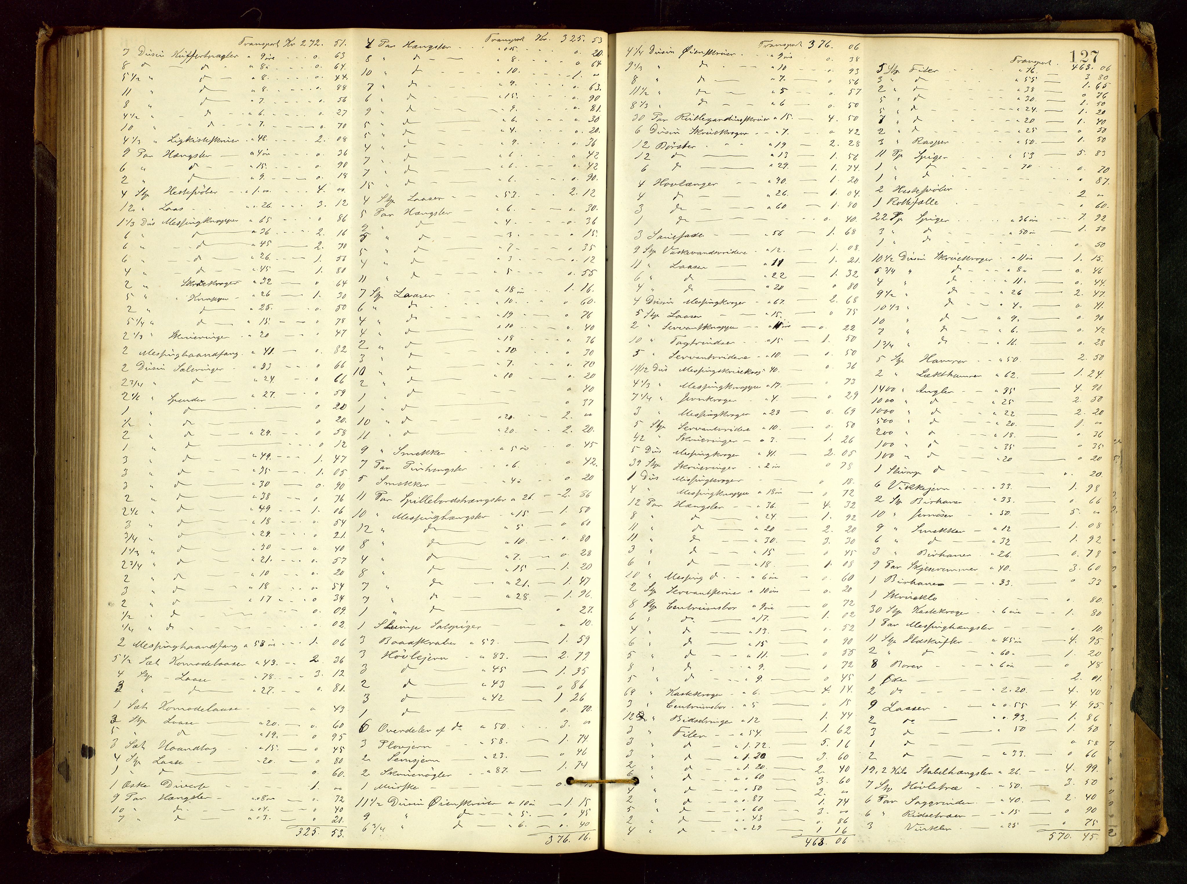 Haugesund tingrett, SAST/A-101415/01/IV/IVB/L0002: Skifteregistreringsprotokoll, med register, 1879-1898, s. 126b-127a