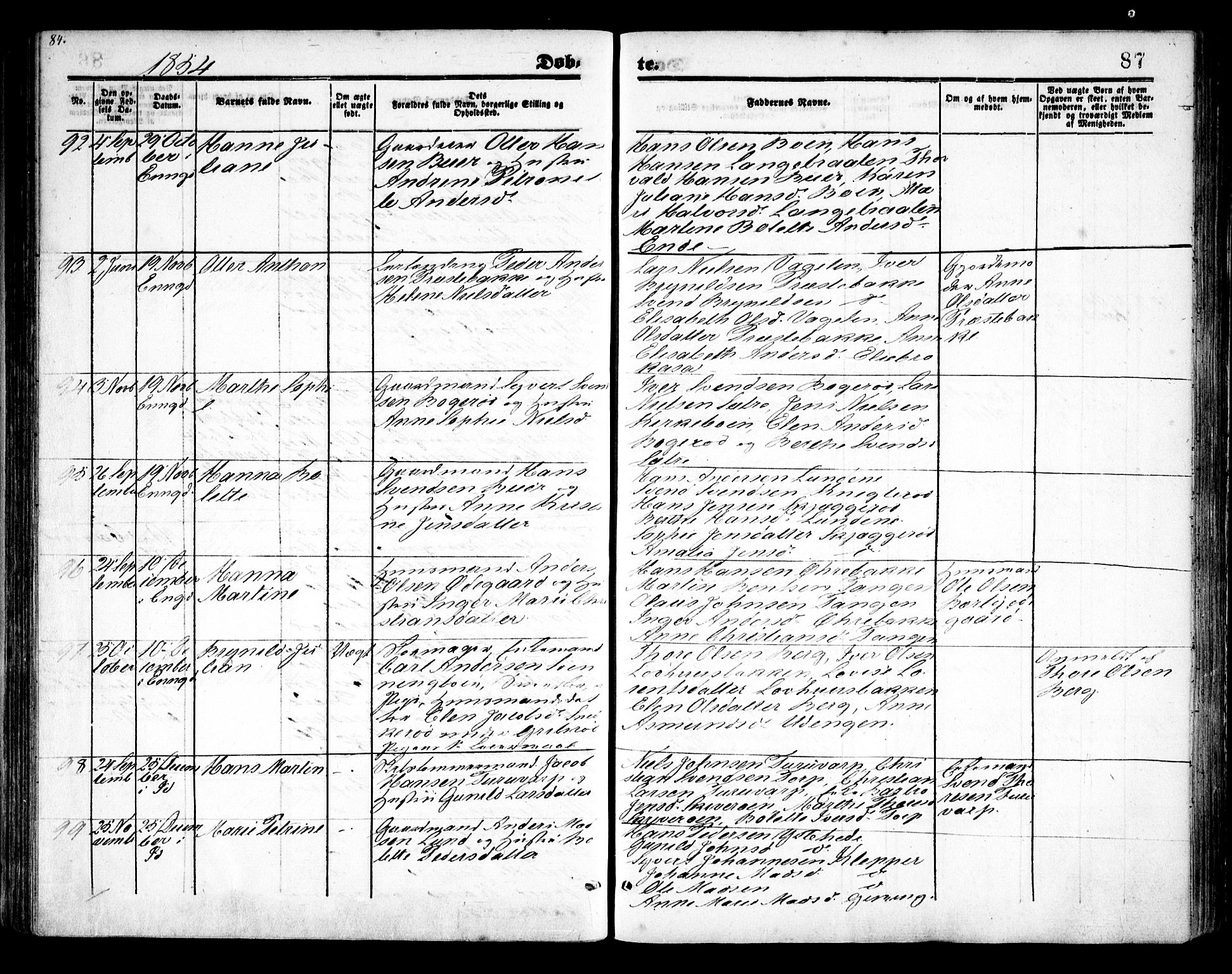 Idd prestekontor Kirkebøker, AV/SAO-A-10911/F/Fc/L0004a: Ministerialbok nr. III 4A, 1848-1860, s. 87