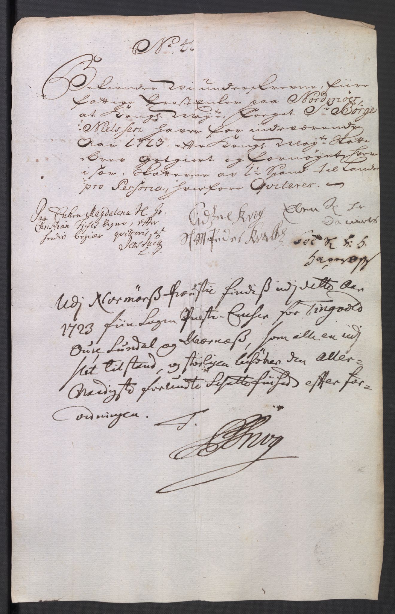 Rentekammeret inntil 1814, Reviderte regnskaper, Fogderegnskap, AV/RA-EA-4092/R56/L3756: Fogderegnskap Nordmøre, 1723, s. 238