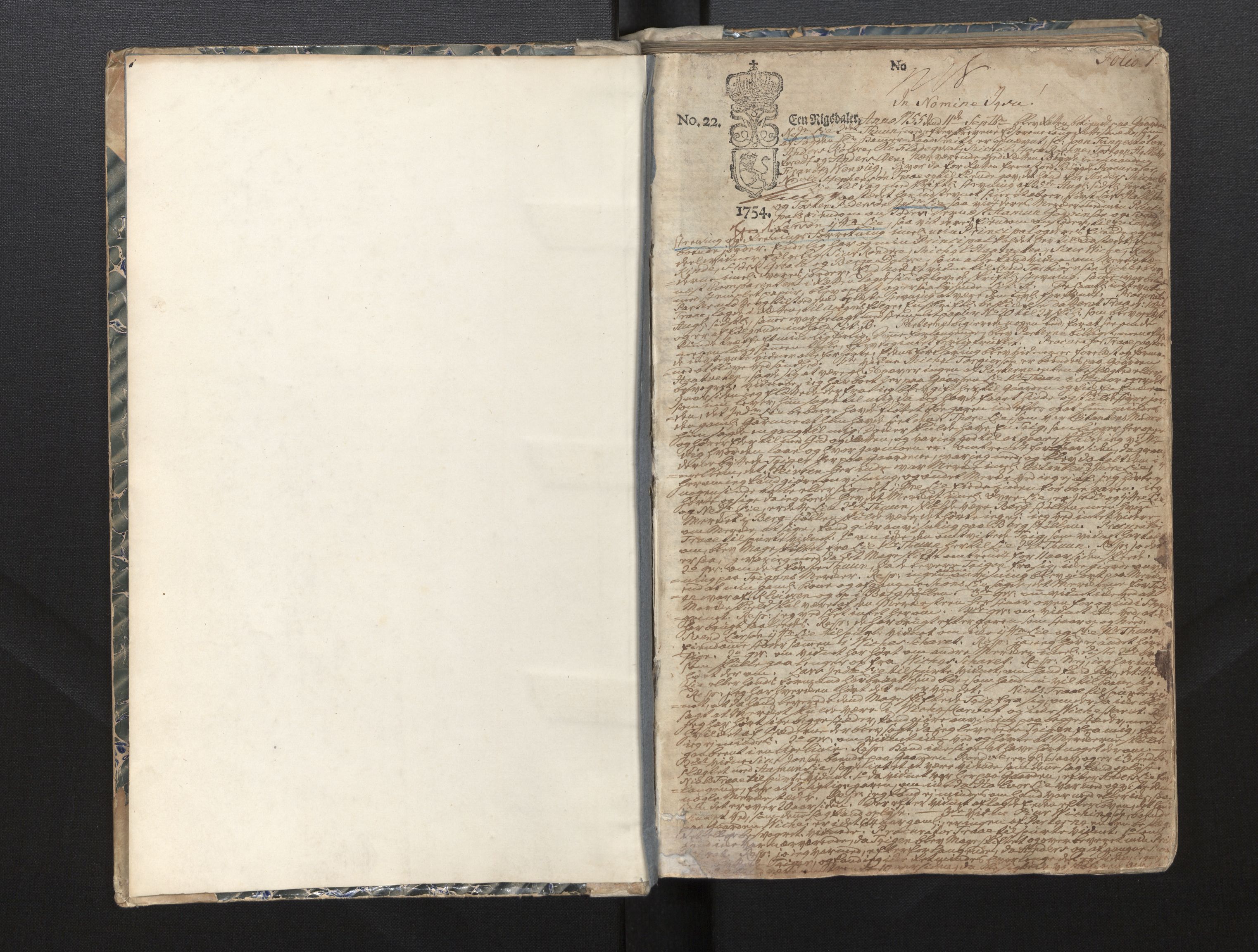 Hardanger og Voss sorenskriveri, SAB/A-2501/1/1A/1Ag/L0002: Tingbok for Voss, 1755-1766, s. 1a