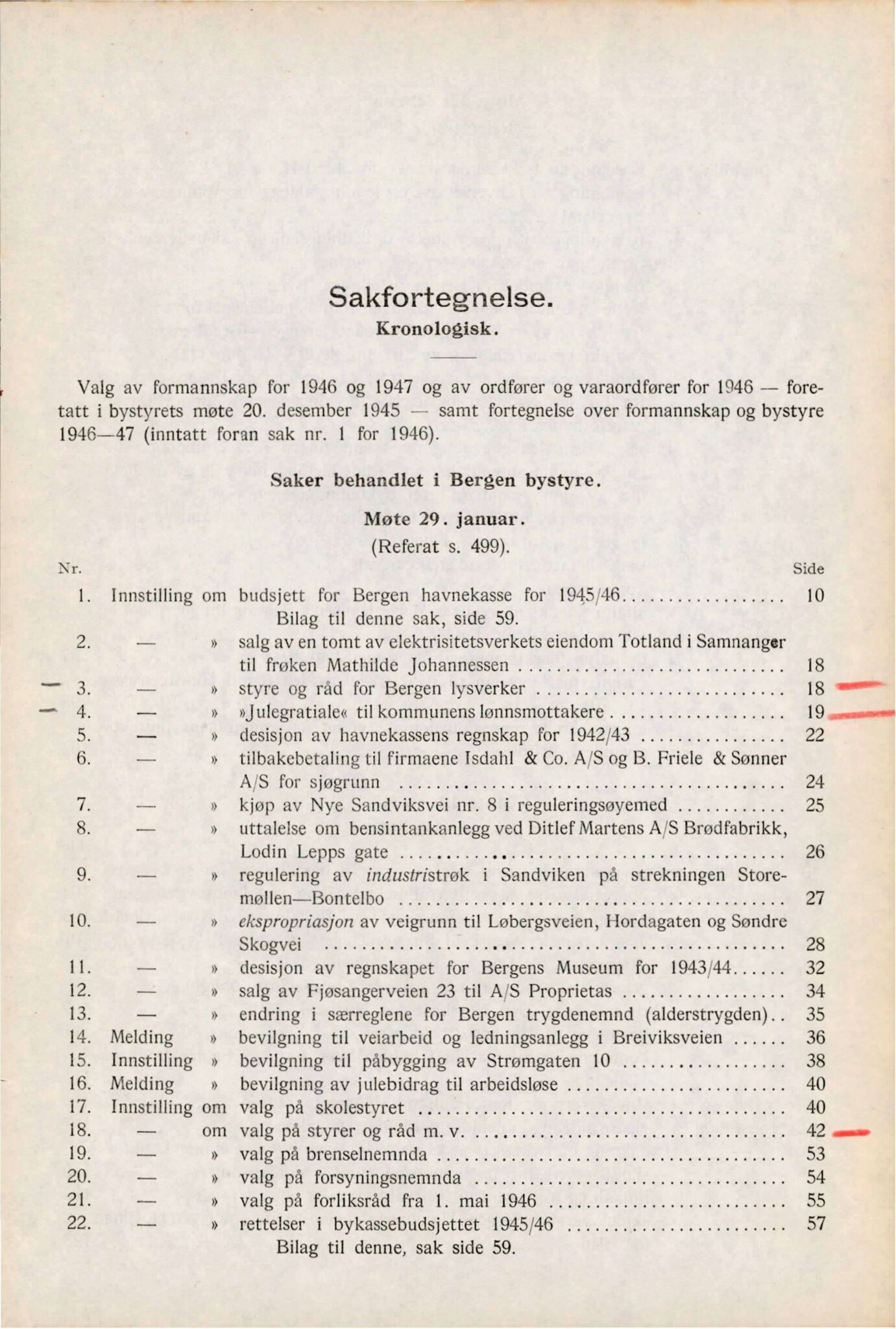 Bergen kommune. Formannskapet, BBA/A-0003/Ad/L0152: Bergens Kommuneforhandlinger, bind I, 1946