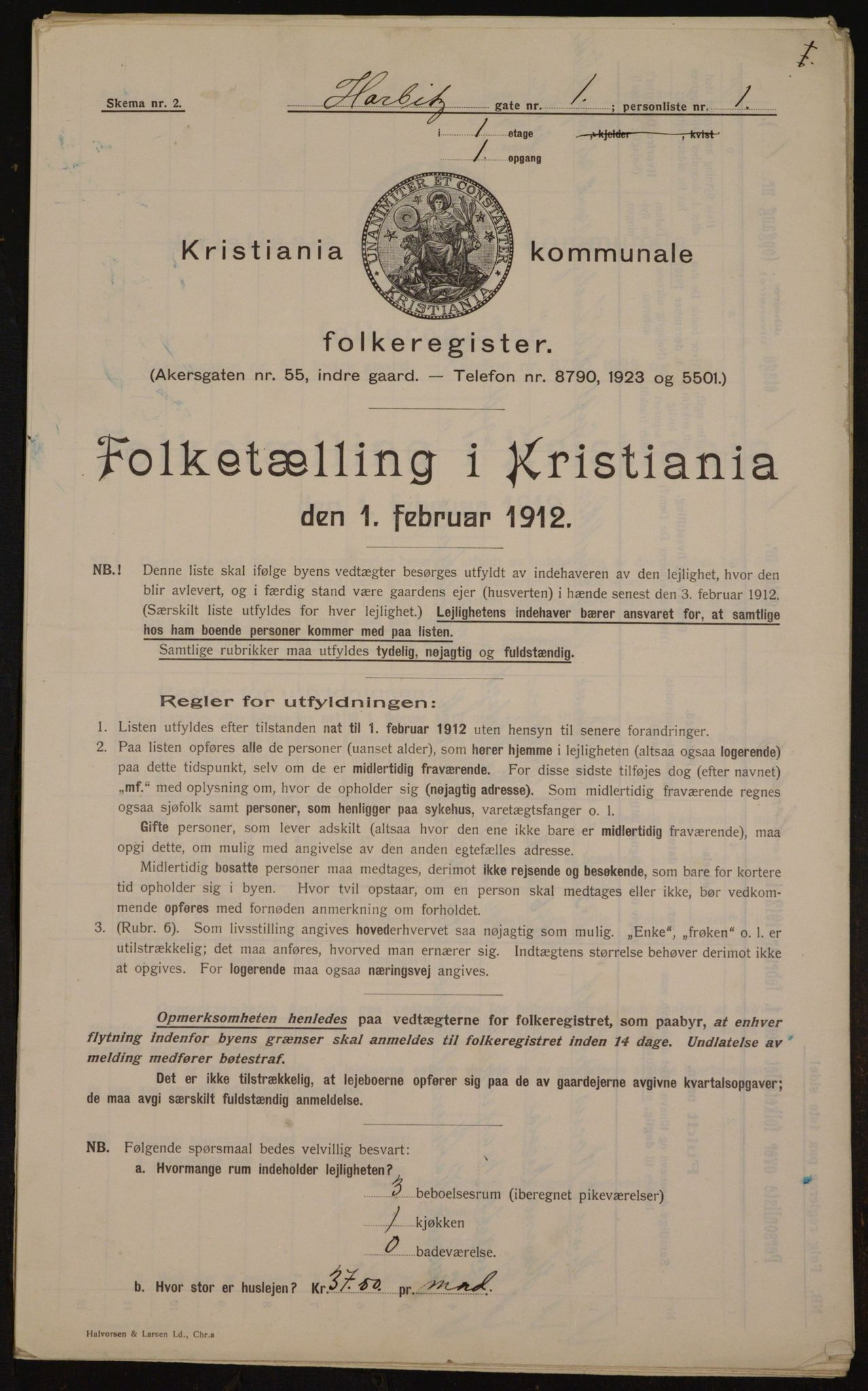 OBA, Kommunal folketelling 1.2.1912 for Kristiania, 1912, s. 35021