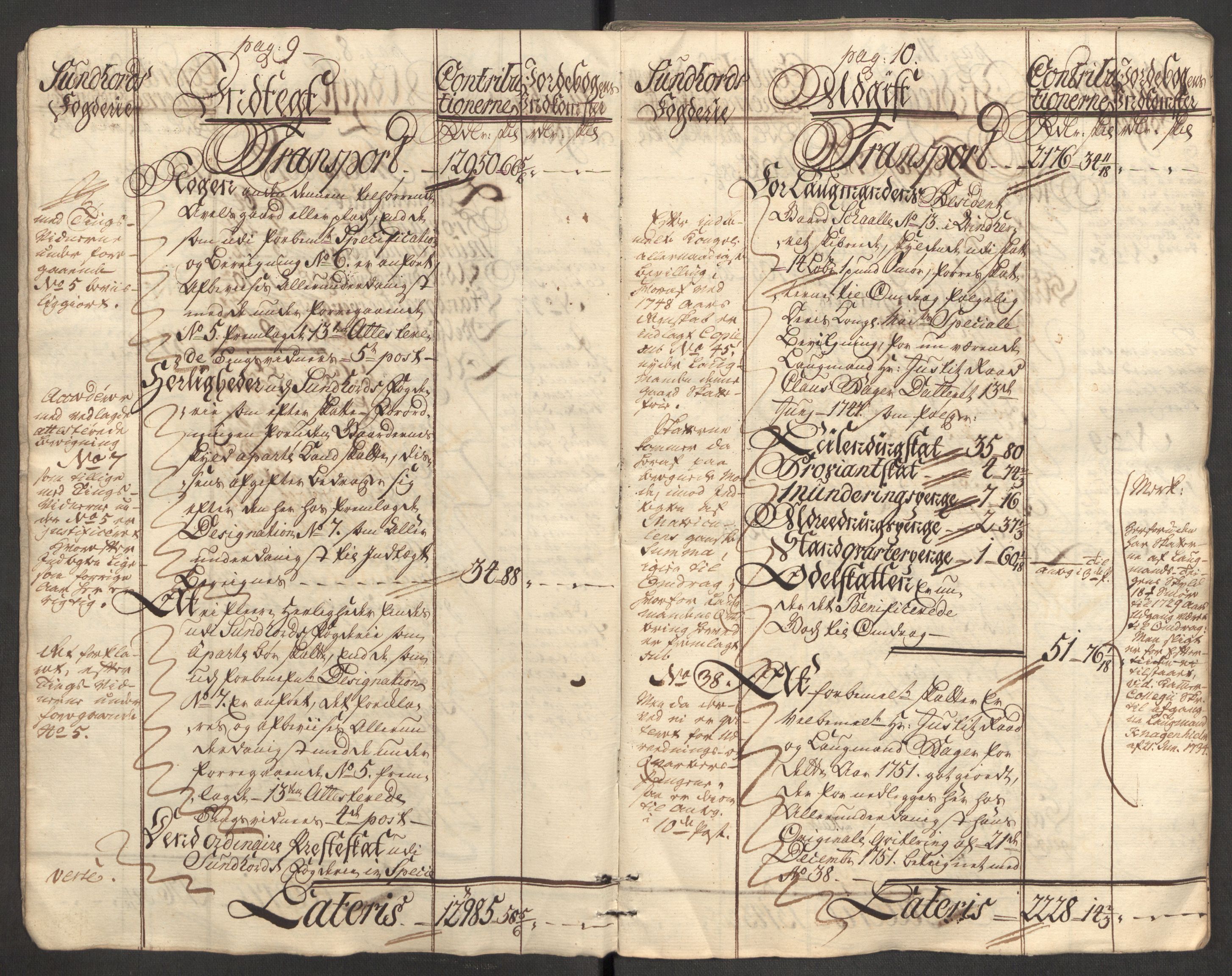 Rentekammeret inntil 1814, Reviderte regnskaper, Fogderegnskap, AV/RA-EA-4092/R48/L3056: Fogderegnskap Sunnhordland og Hardanger, 1751, s. 9