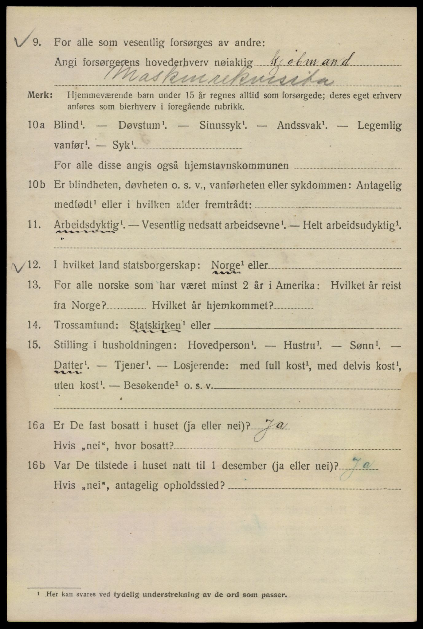 SAO, Folketelling 1920 for 0301 Kristiania kjøpstad, 1920, s. 208262