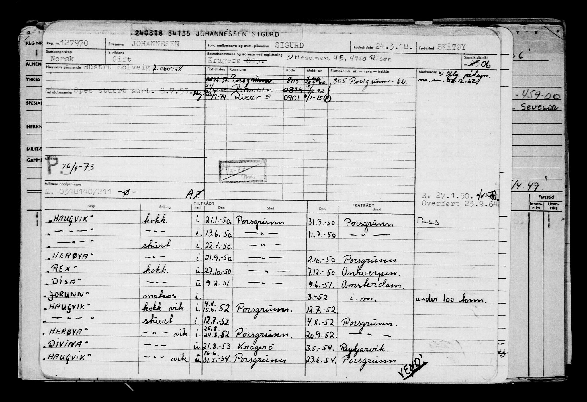 Direktoratet for sjømenn, AV/RA-S-3545/G/Gb/L0156: Hovedkort, 1918, s. 565