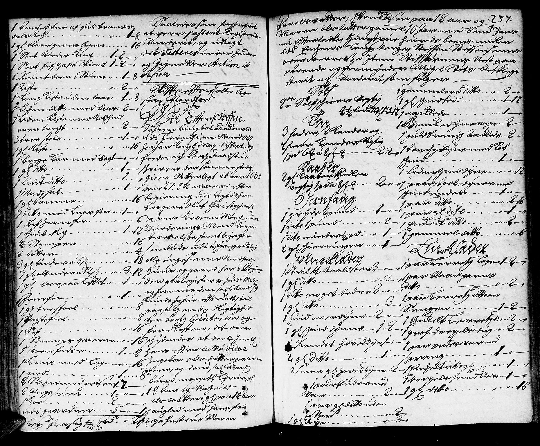 Trondheim byfogd, AV/SAT-A-0003/1/3/3A/L0003: Skifteprotokoll - gml.nr.3. (m/ register), 1690-1696, s. 236b-237a