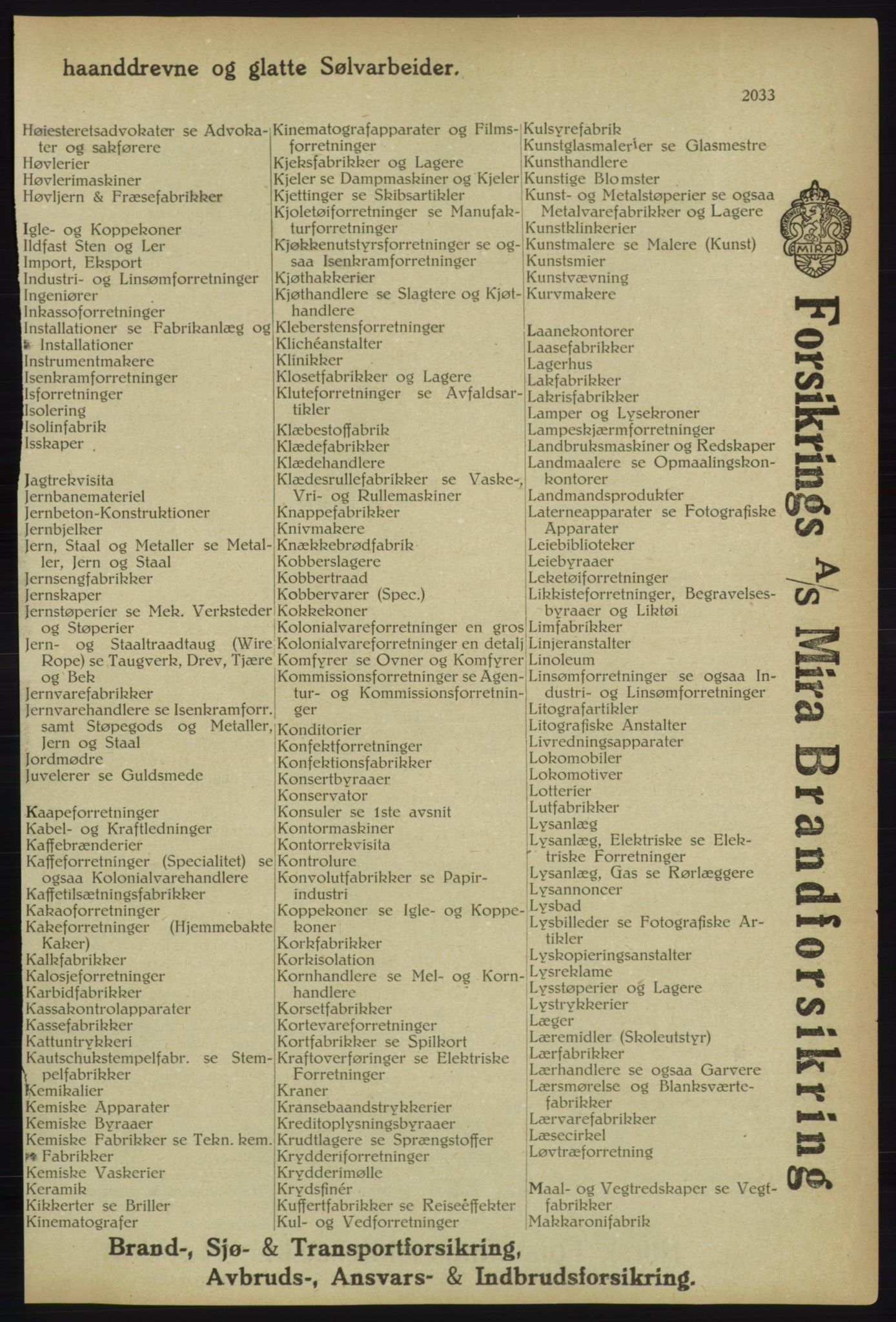 Kristiania/Oslo adressebok, PUBL/-, 1918, s. 2186
