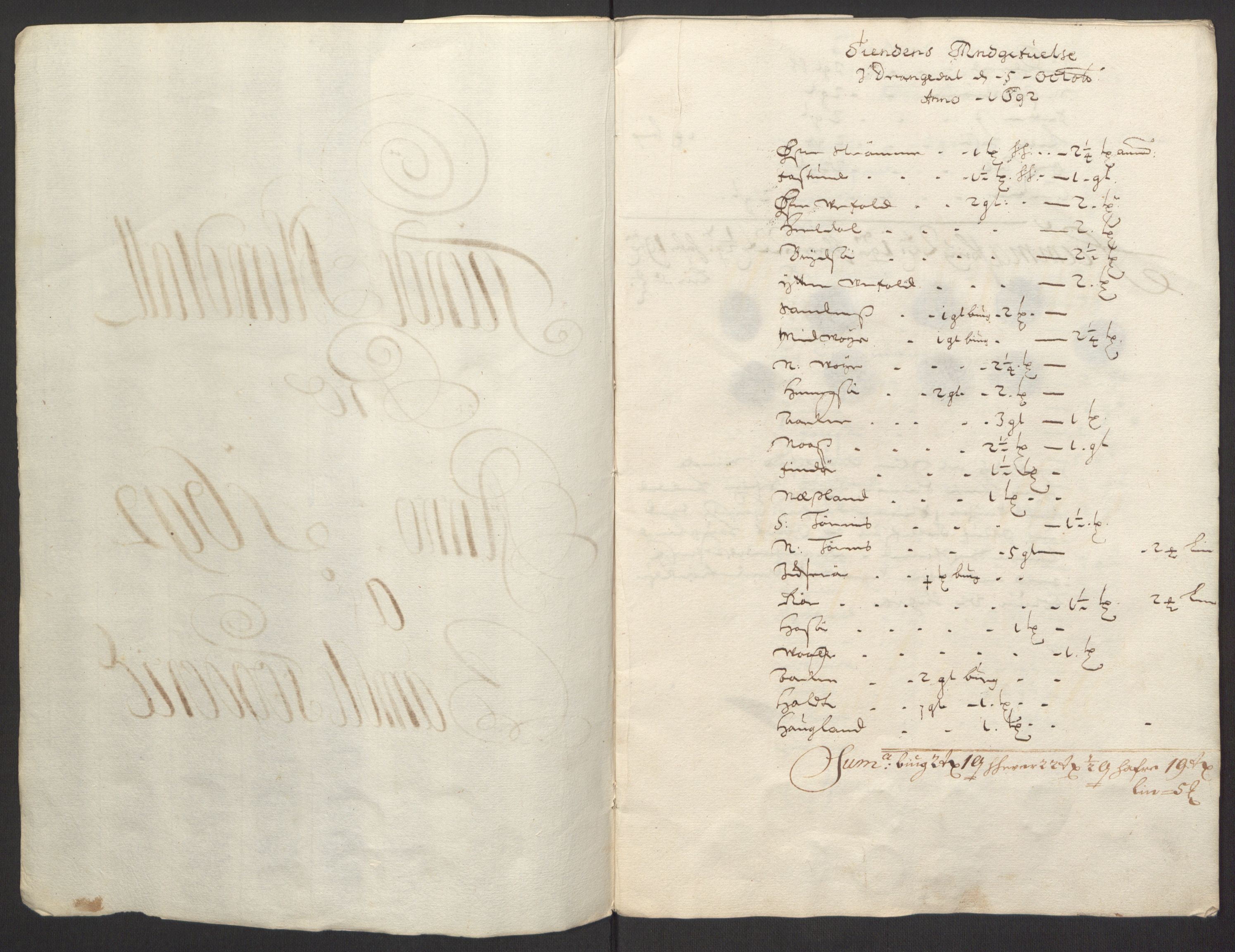 Rentekammeret inntil 1814, Reviderte regnskaper, Fogderegnskap, RA/EA-4092/R34/L2052: Fogderegnskap Bamble, 1692-1693, s. 47
