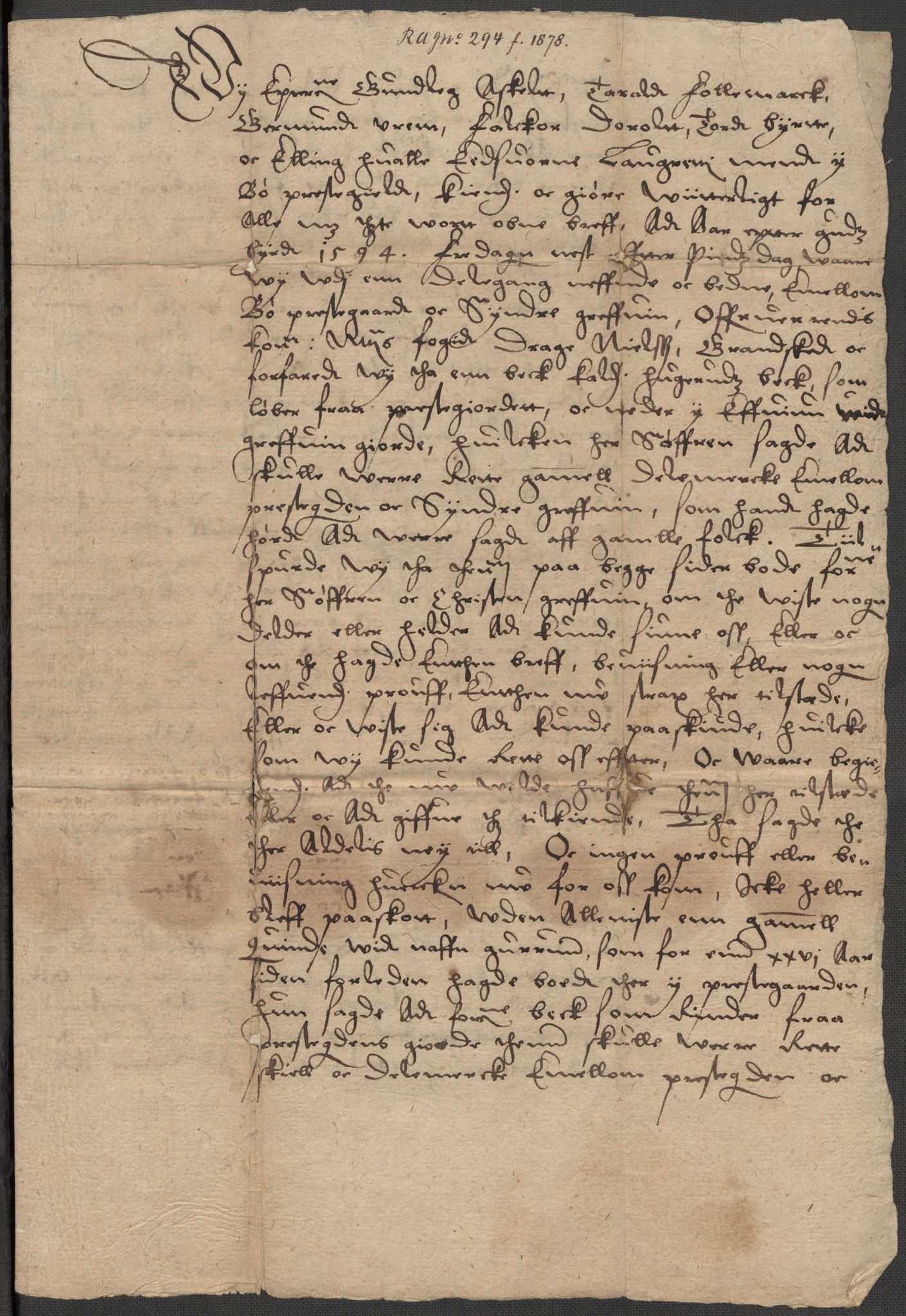 Riksarkivets diplomsamling, AV/RA-EA-5965/F15/L0027: Prestearkiv - Telemark, 1587-1738, s. 17