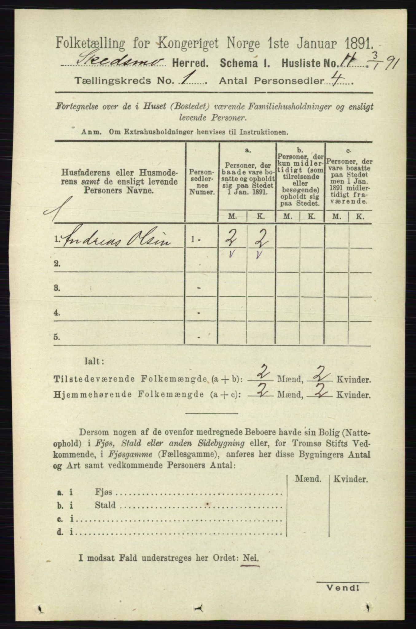 RA, Folketelling 1891 for 0231 Skedsmo herred, 1891, s. 40