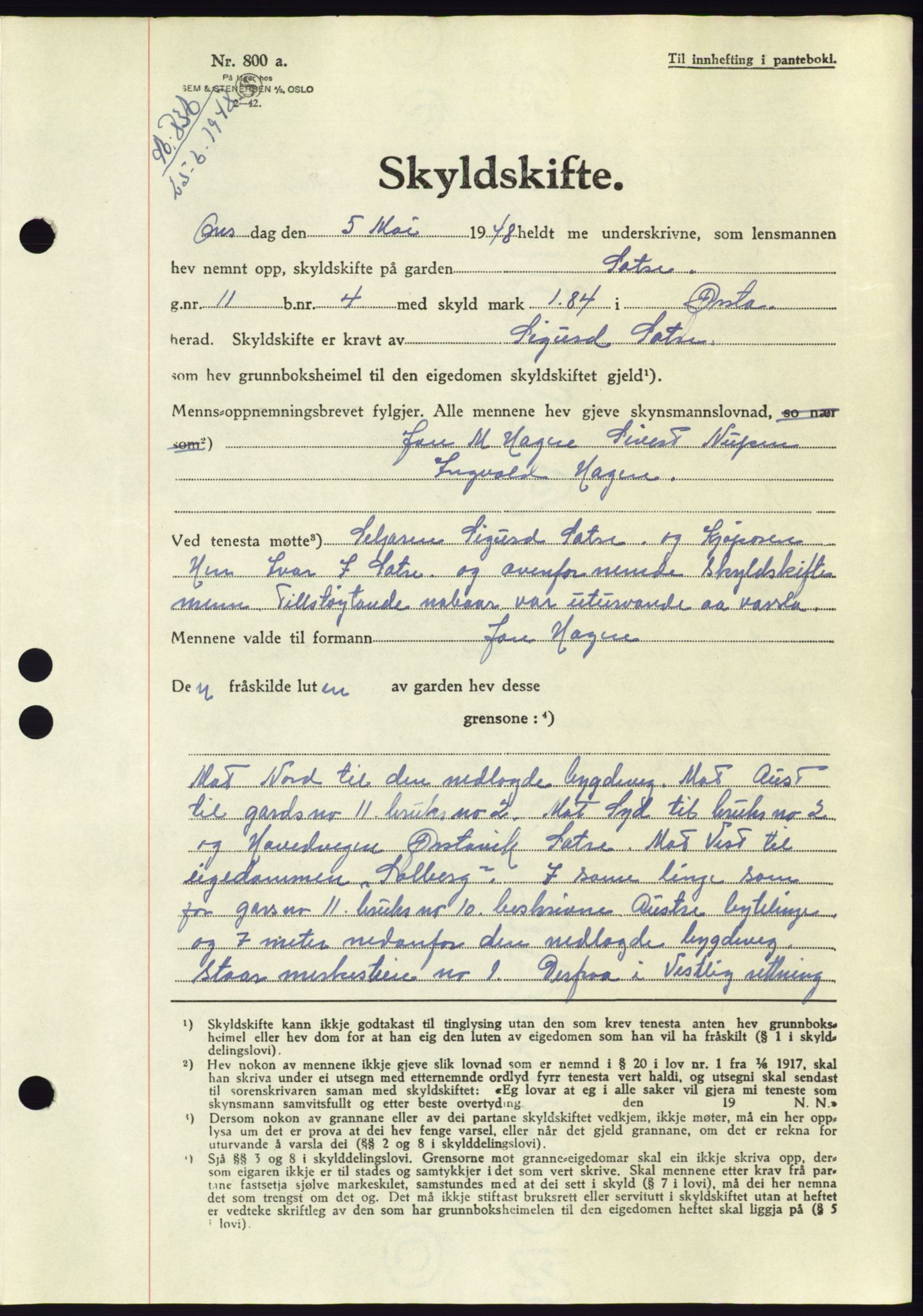 Søre Sunnmøre sorenskriveri, SAT/A-4122/1/2/2C/L0082: Pantebok nr. 8A, 1948-1948, Dagboknr: 836/1948