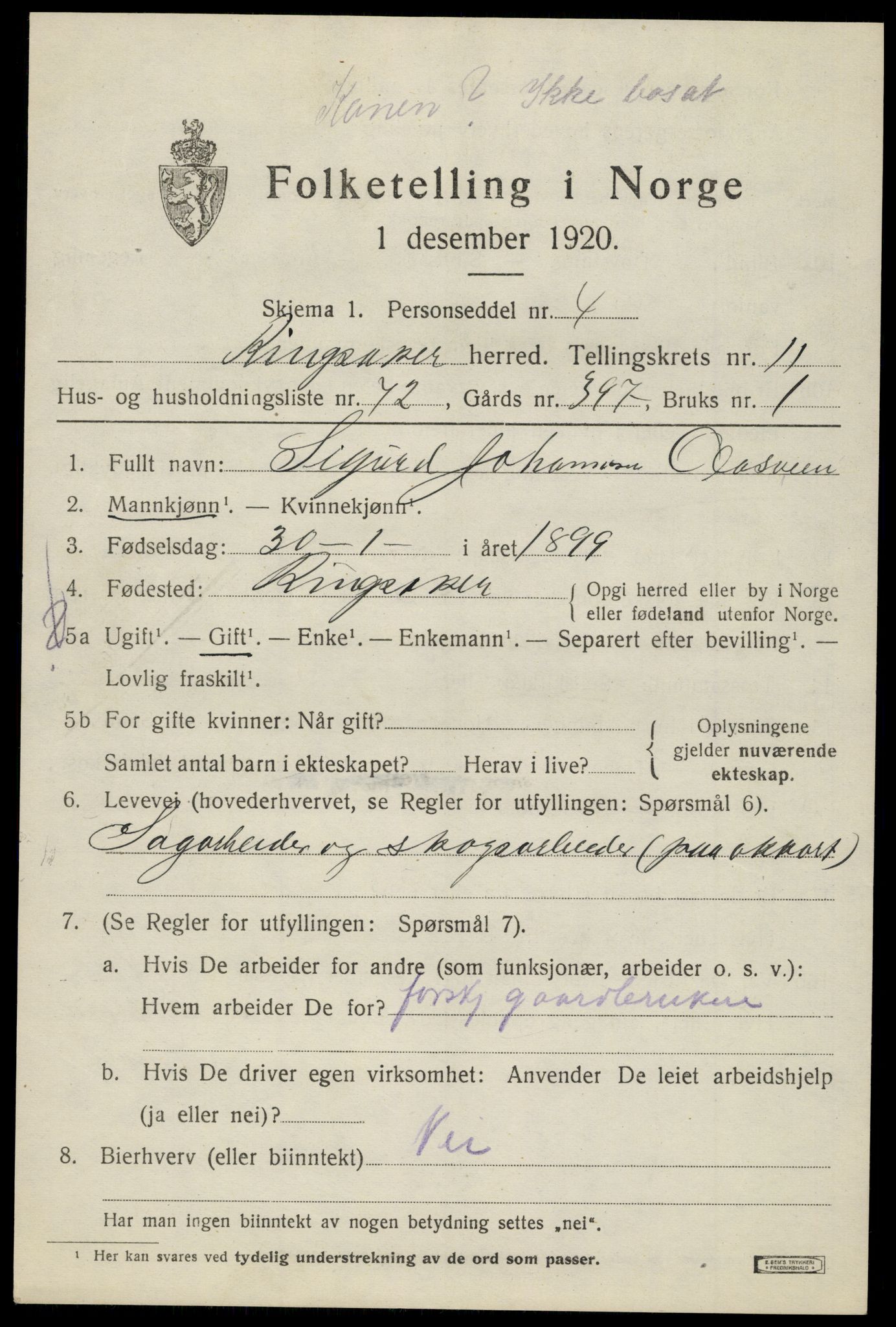 SAH, Folketelling 1920 for 0412 Ringsaker herred, 1920, s. 19204