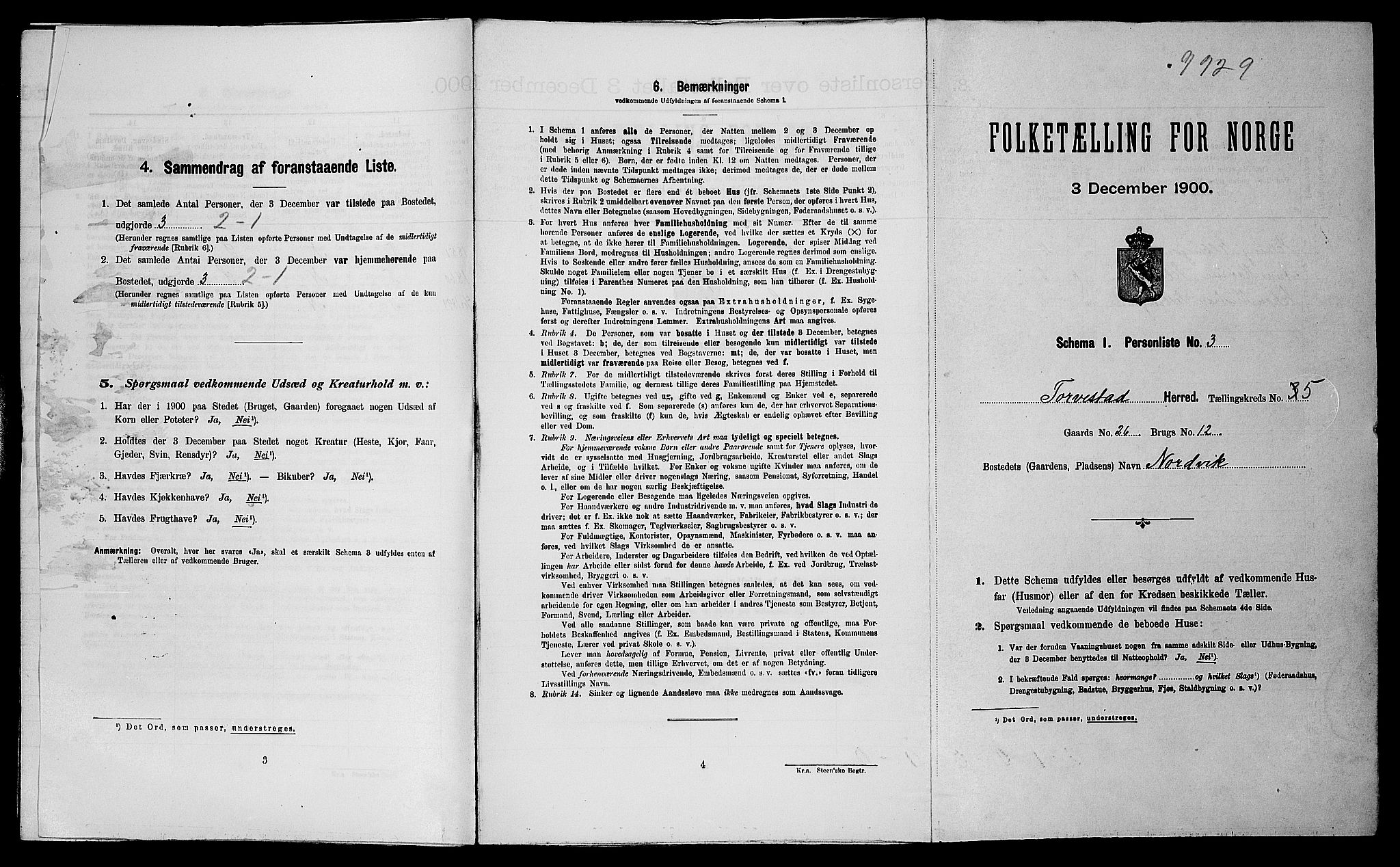 SAST, Folketelling 1900 for 1152 Torvastad herred, 1900, s. 609