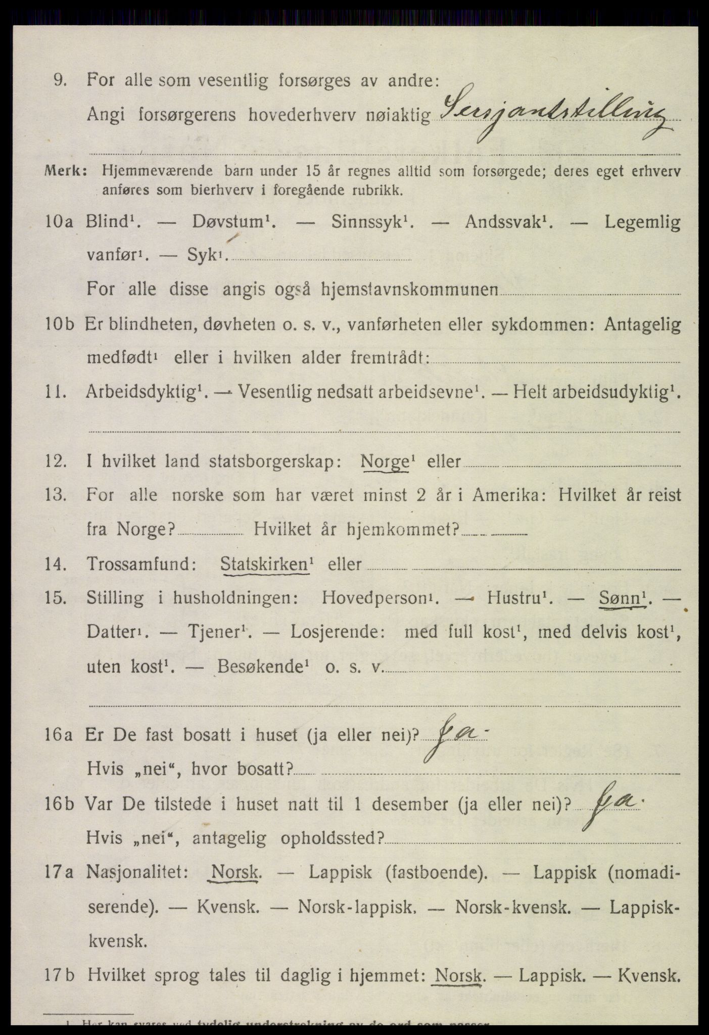 SAT, Folketelling 1920 for 1735 Kvam herred, 1920, s. 2526