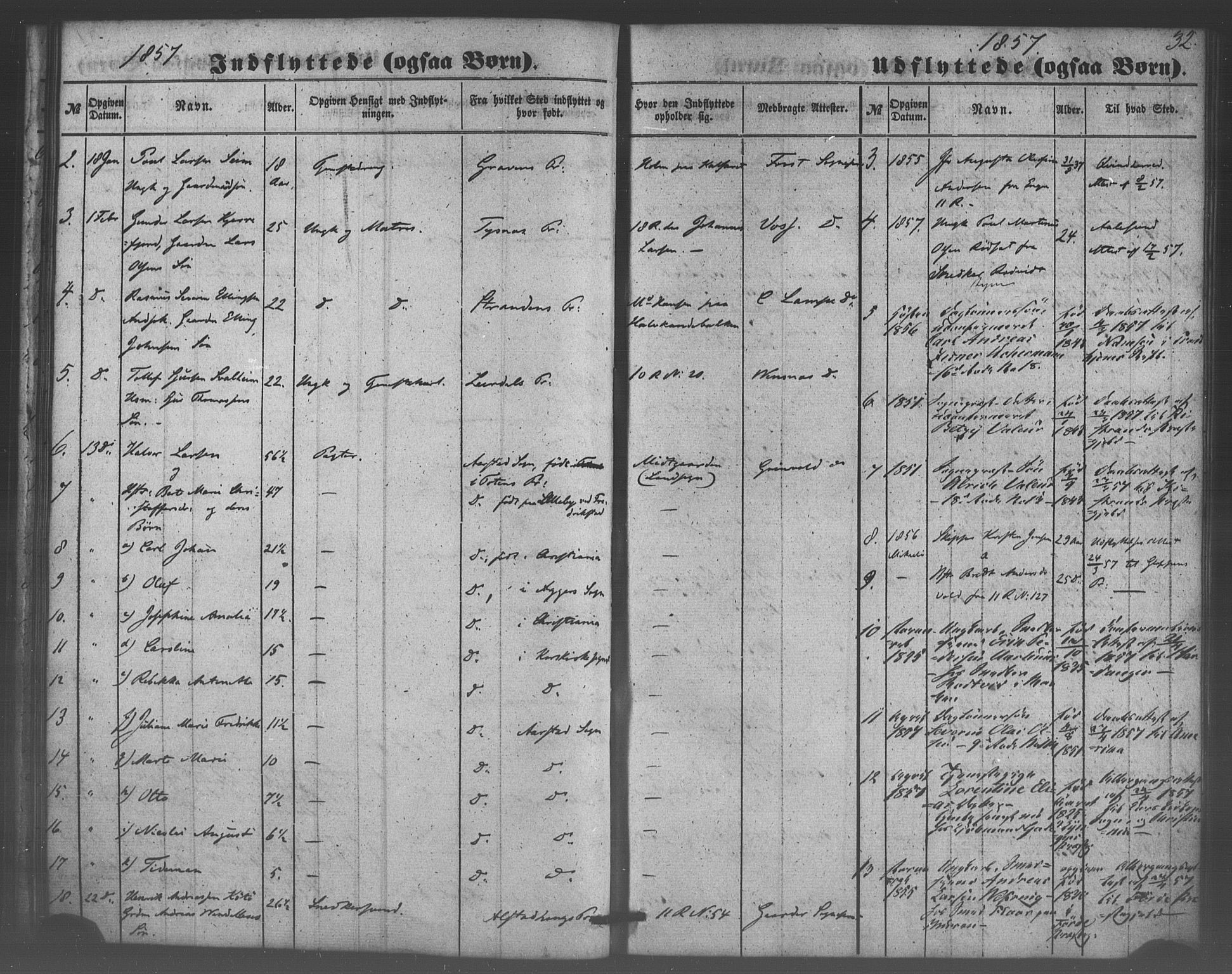 Domkirken sokneprestembete, SAB/A-74801/H/Haa/L0047: Ministerialbok nr. F 2, 1852-1868, s. 32