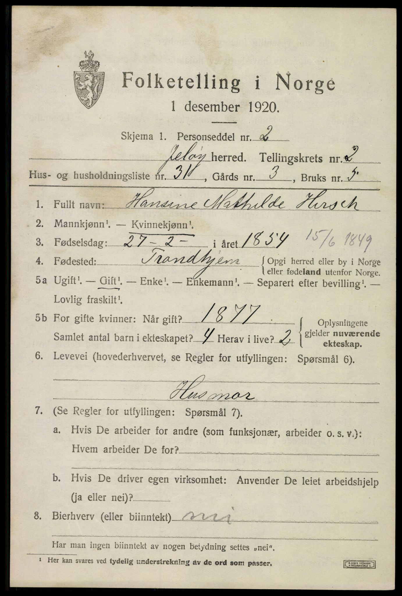 SAO, Folketelling 1920 for 0194 Moss herred, 1920, s. 2491