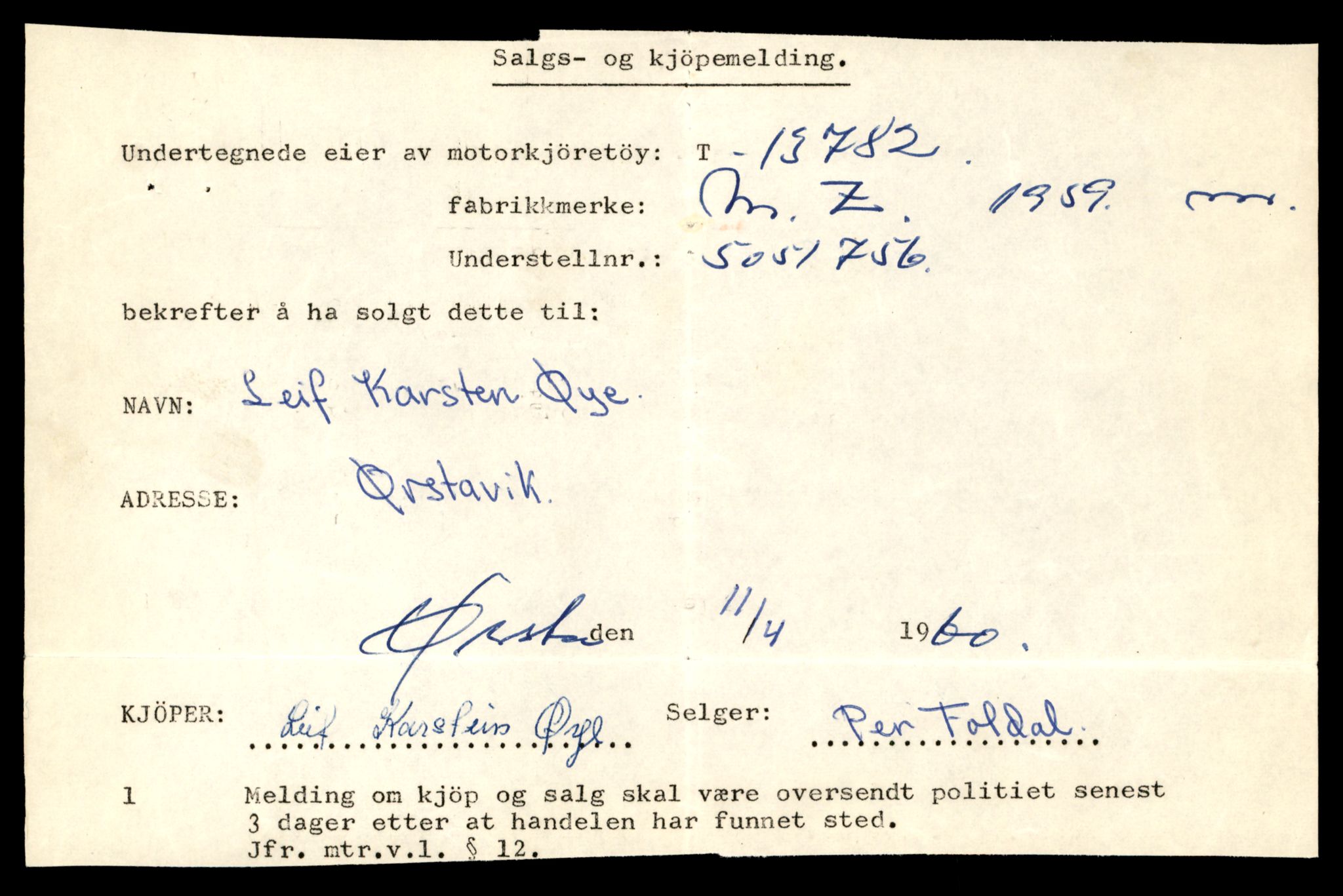 Møre og Romsdal vegkontor - Ålesund trafikkstasjon, AV/SAT-A-4099/F/Fe/L0041: Registreringskort for kjøretøy T 13710 - T 13905, 1927-1998, s. 1229