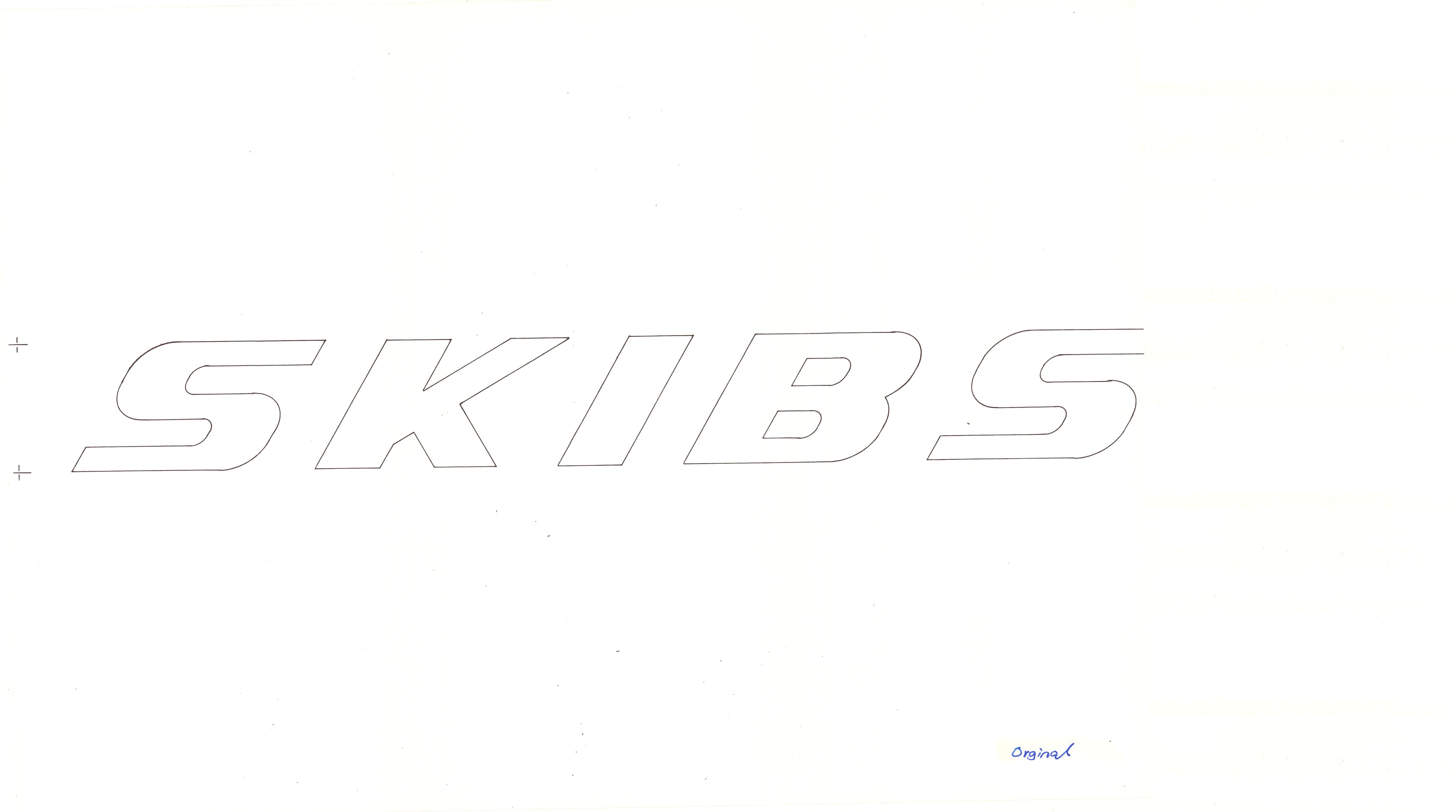 Skibsplast, AAKS/PA-2968/01/T/T02/L0013: Logo - Skilttegninger v. Rune, 1991-1992