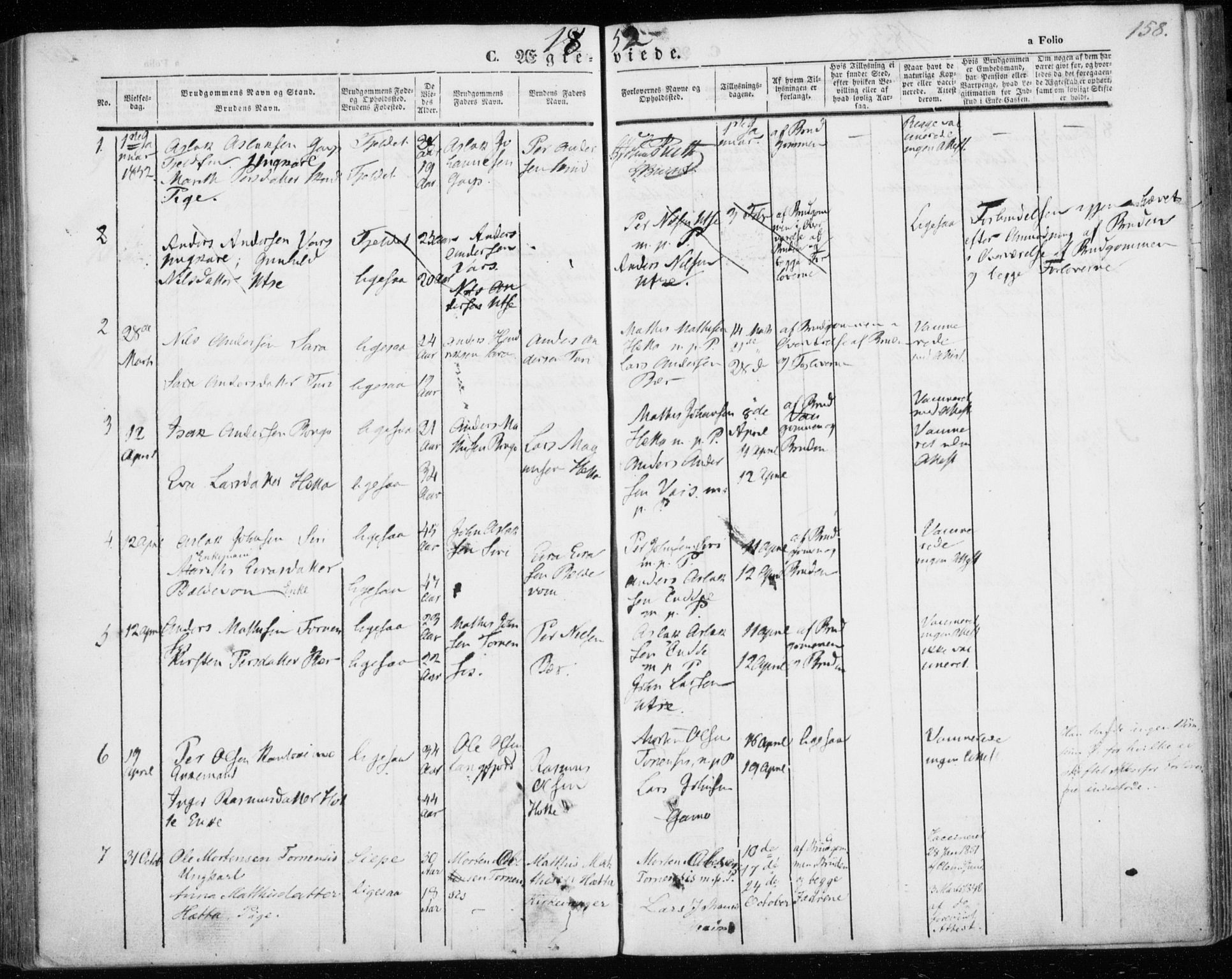 Kautokeino sokneprestembete, AV/SATØ-S-1340/H/Ha/L0002.kirke: Ministerialbok nr. 2, 1843-1861, s. 158