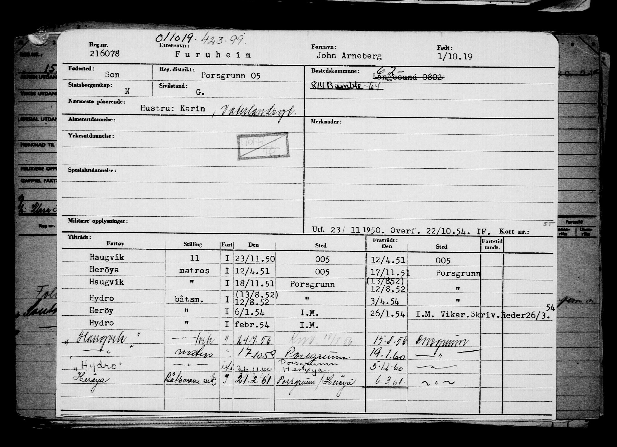 Direktoratet for sjømenn, AV/RA-S-3545/G/Gb/L0172: Hovedkort, 1919, s. 345