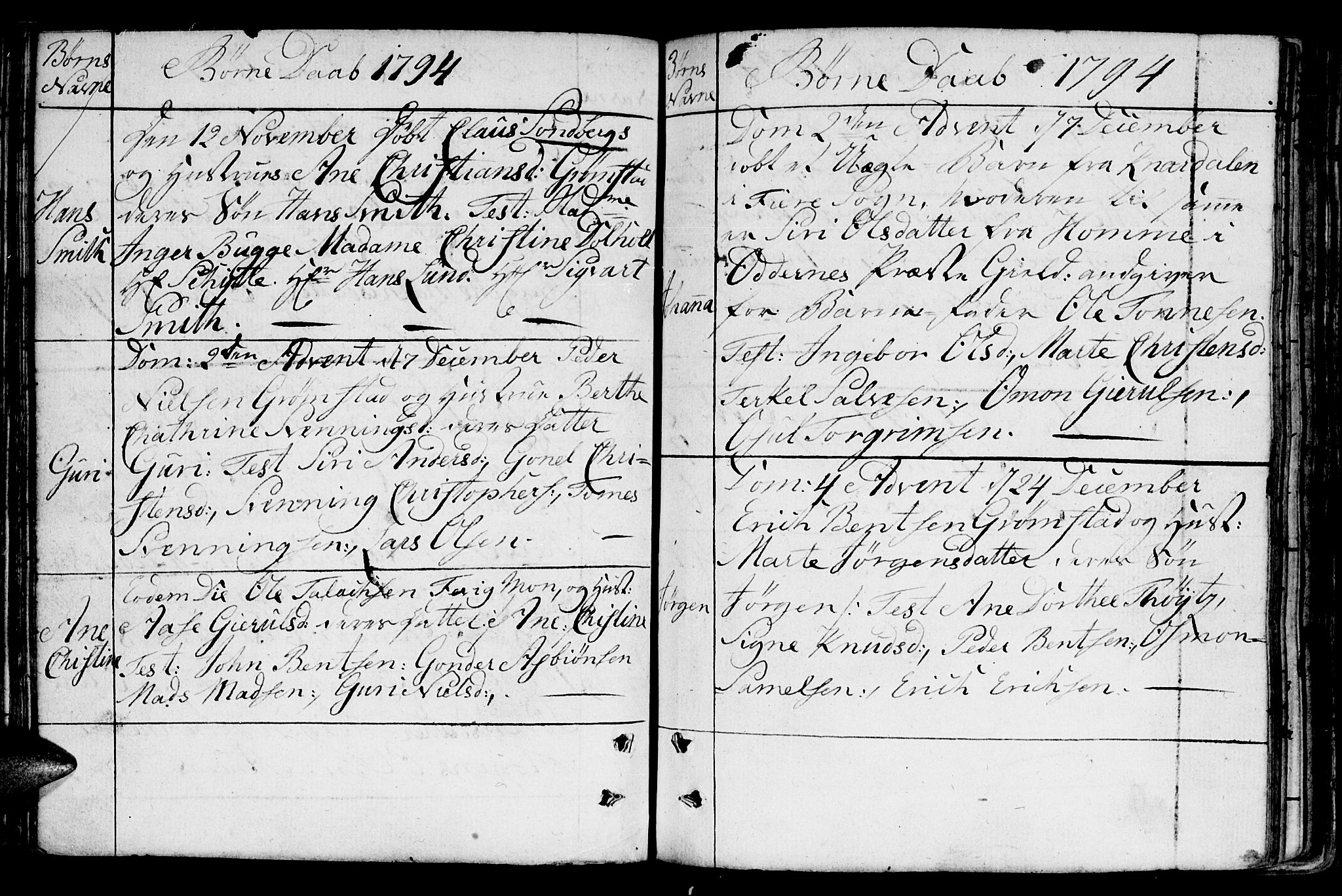 Fjære sokneprestkontor, AV/SAK-1111-0011/F/Fb/L0005: Klokkerbok nr. B 5, 1785-1803, s. 134