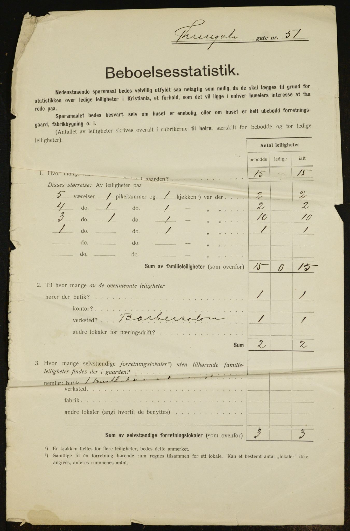 OBA, Kommunal folketelling 1.2.1912 for Kristiania, 1912, s. 108833