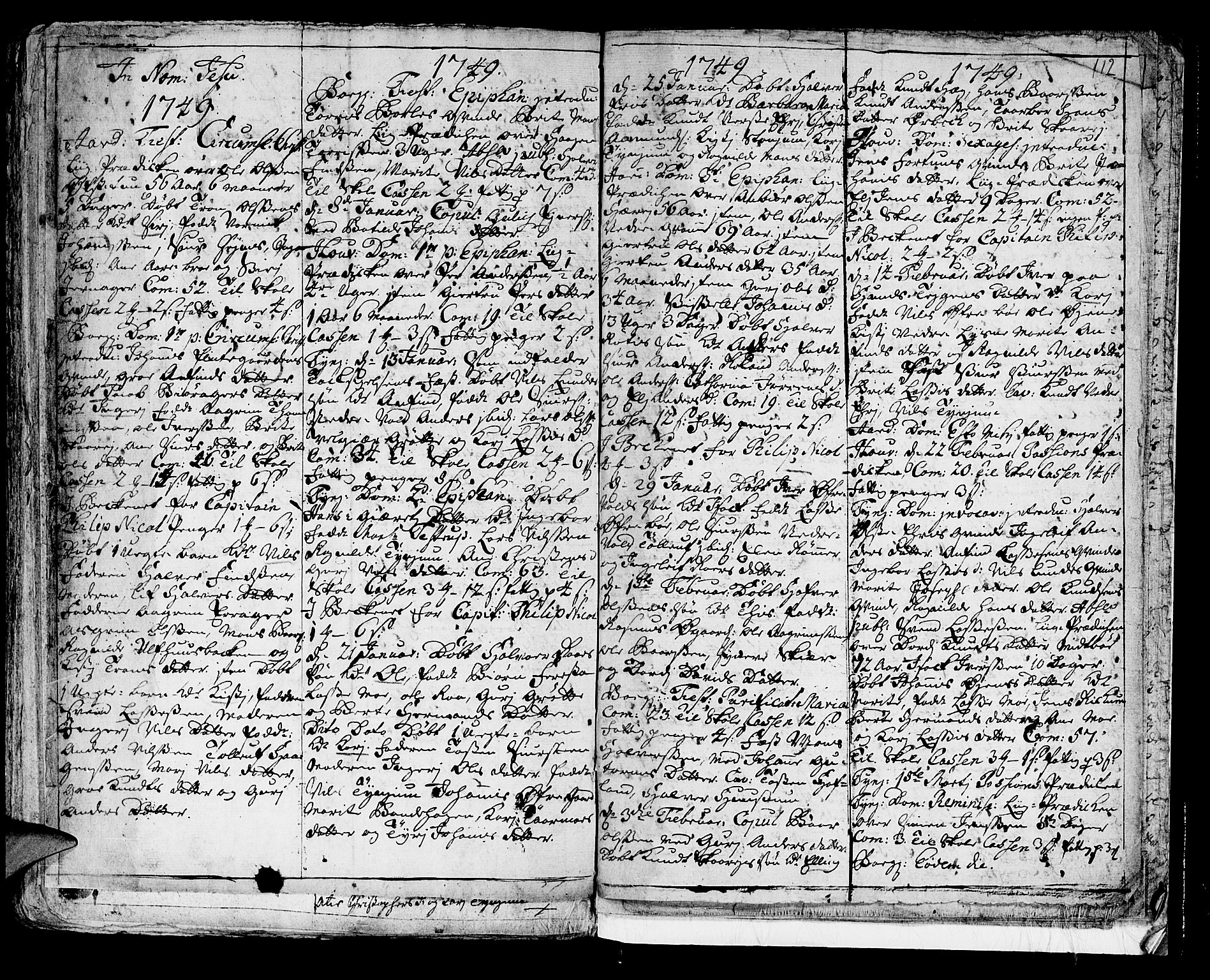 Lærdal sokneprestembete, AV/SAB-A-81201: Ministerialbok nr. A 1, 1711-1752, s. 112