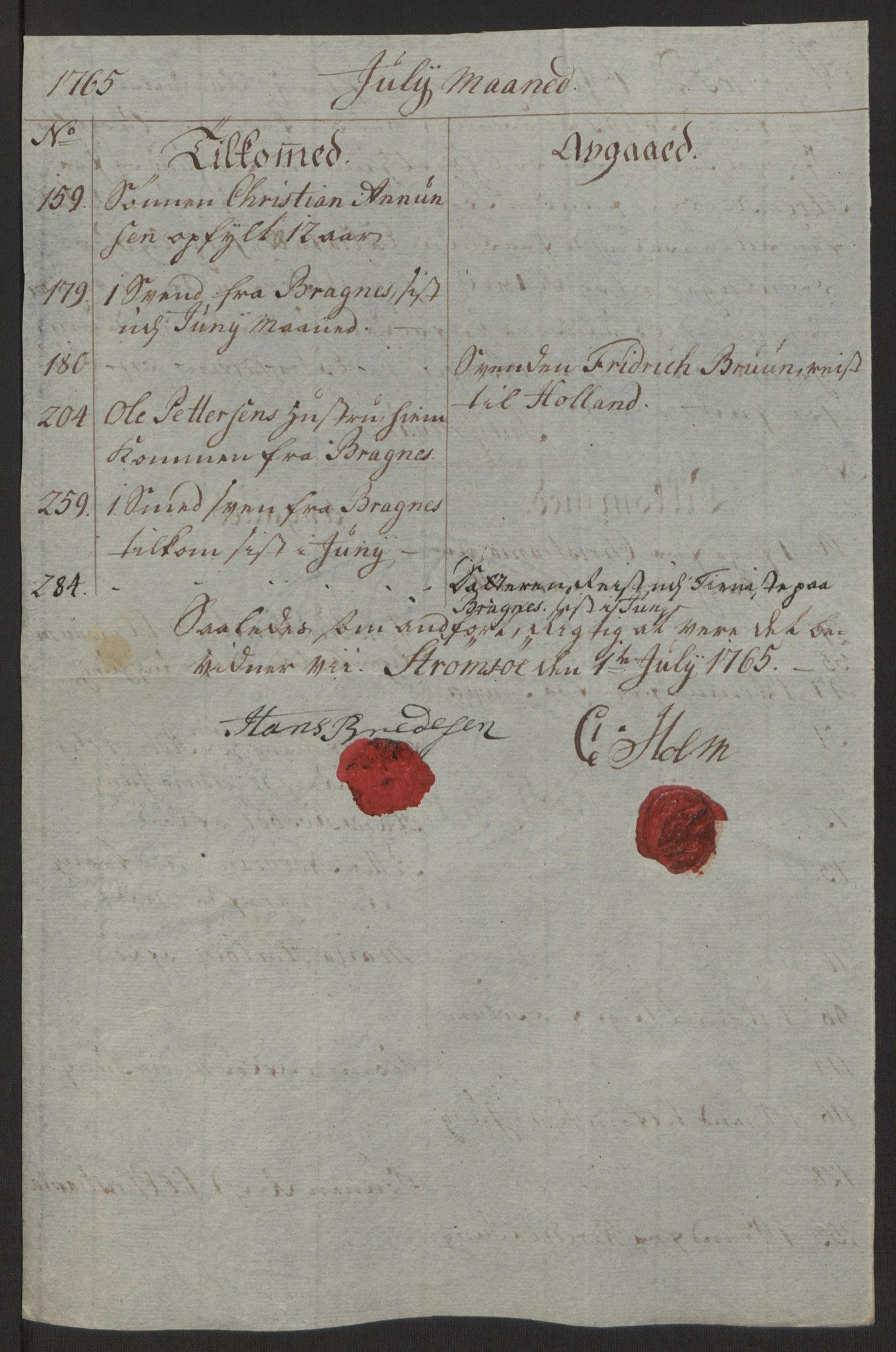 Rentekammeret inntil 1814, Reviderte regnskaper, Byregnskaper, AV/RA-EA-4066/R/Rg/L0144/0001: [G4] Kontribusjonsregnskap / Ekstraskatt, 1762-1767, s. 388