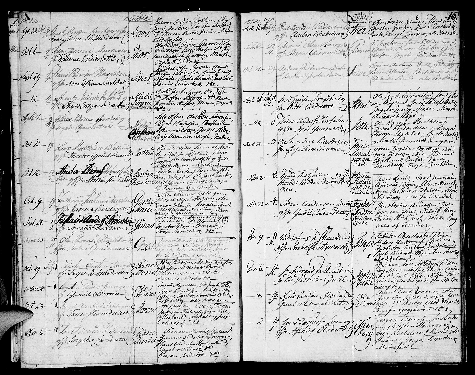 Austre Moland sokneprestkontor, SAK/1111-0001/F/Fa/Faa/L0003: Ministerialbok nr. A 3, 1808-1815, s. 16