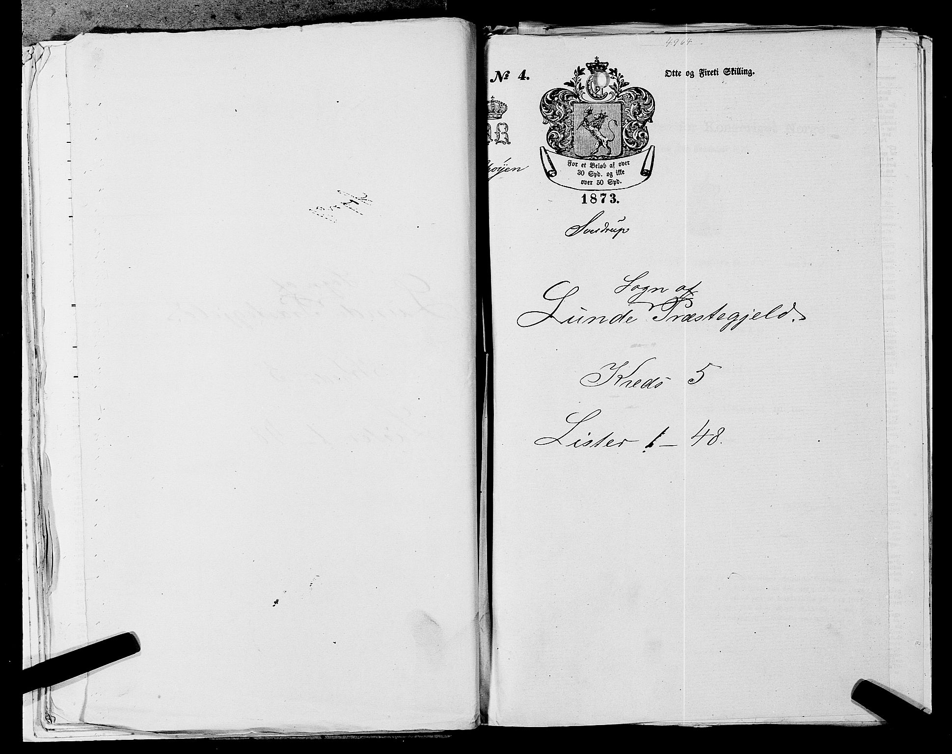 SAST, Folketelling 1875 for 1112P Lund prestegjeld, 1875, s. 444