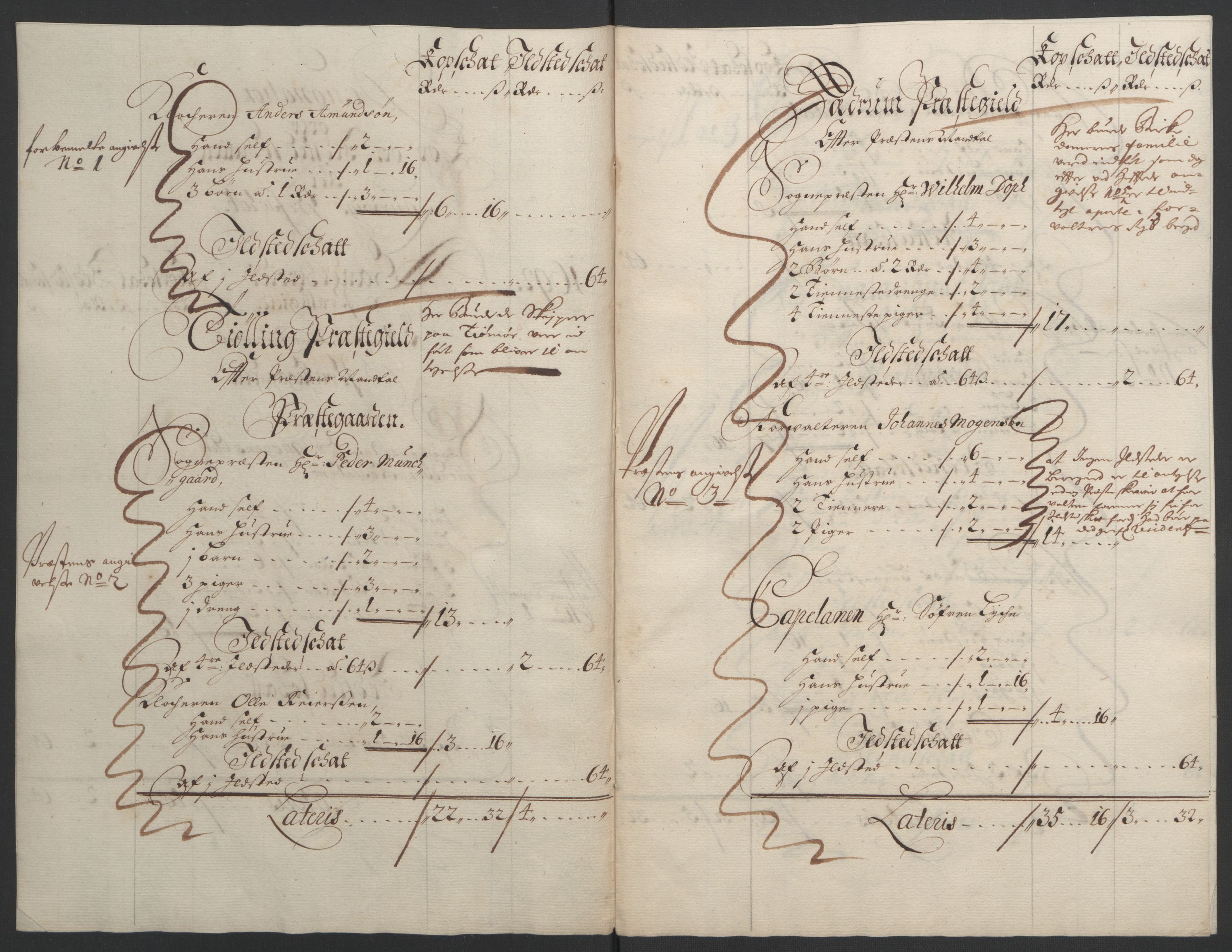 Rentekammeret inntil 1814, Reviderte regnskaper, Fogderegnskap, RA/EA-4092/R33/L1973: Fogderegnskap Larvik grevskap, 1692, s. 128