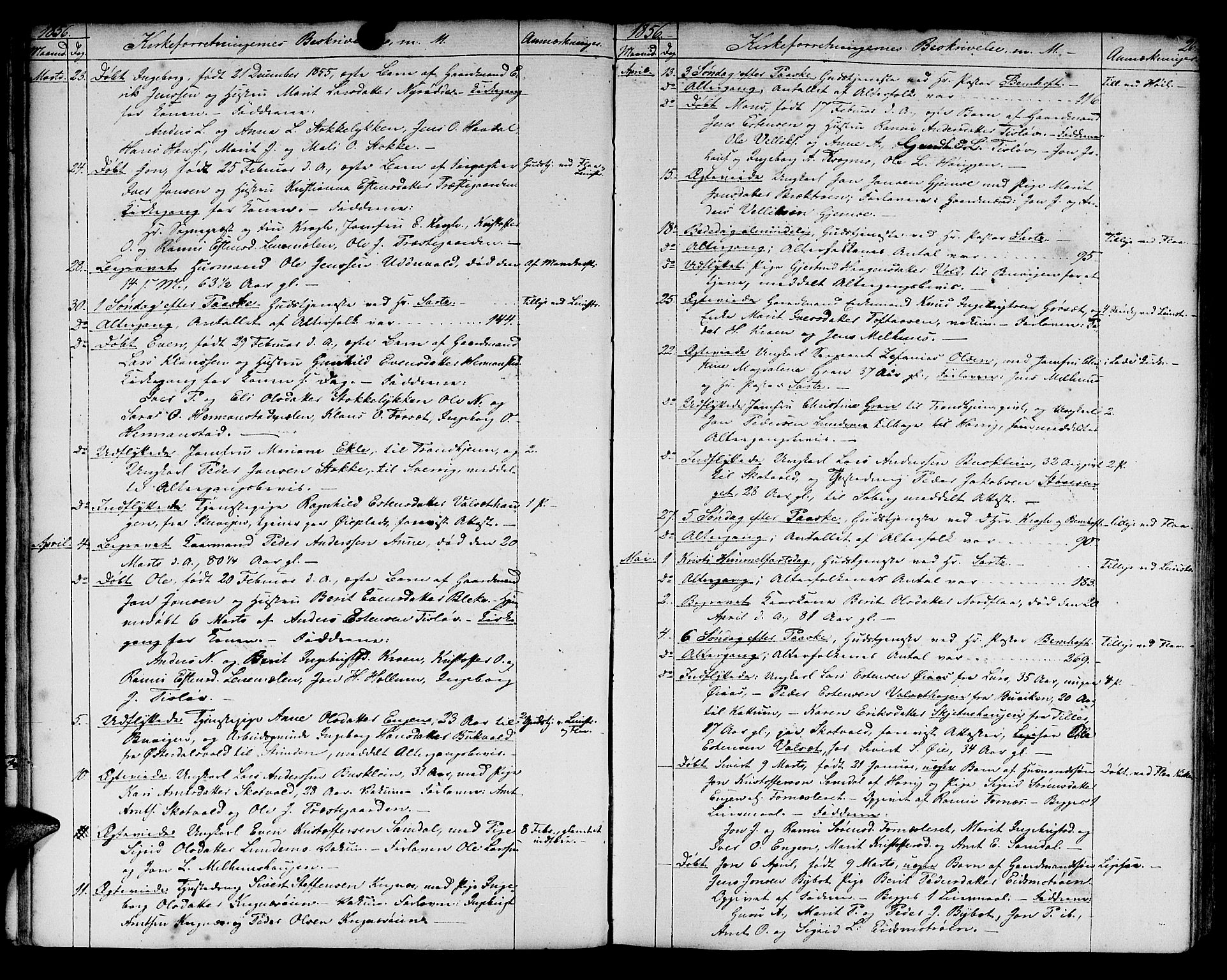 Ministerialprotokoller, klokkerbøker og fødselsregistre - Sør-Trøndelag, SAT/A-1456/691/L1093: Klokkerbok nr. 691C04, 1852-1879, s. 26