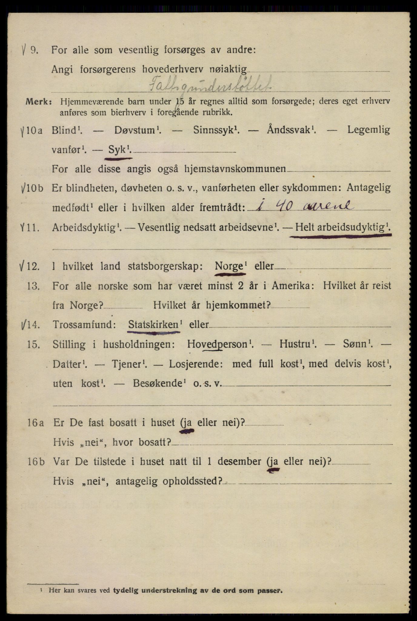 SAO, Folketelling 1920 for 0301 Kristiania kjøpstad, 1920, s. 299054