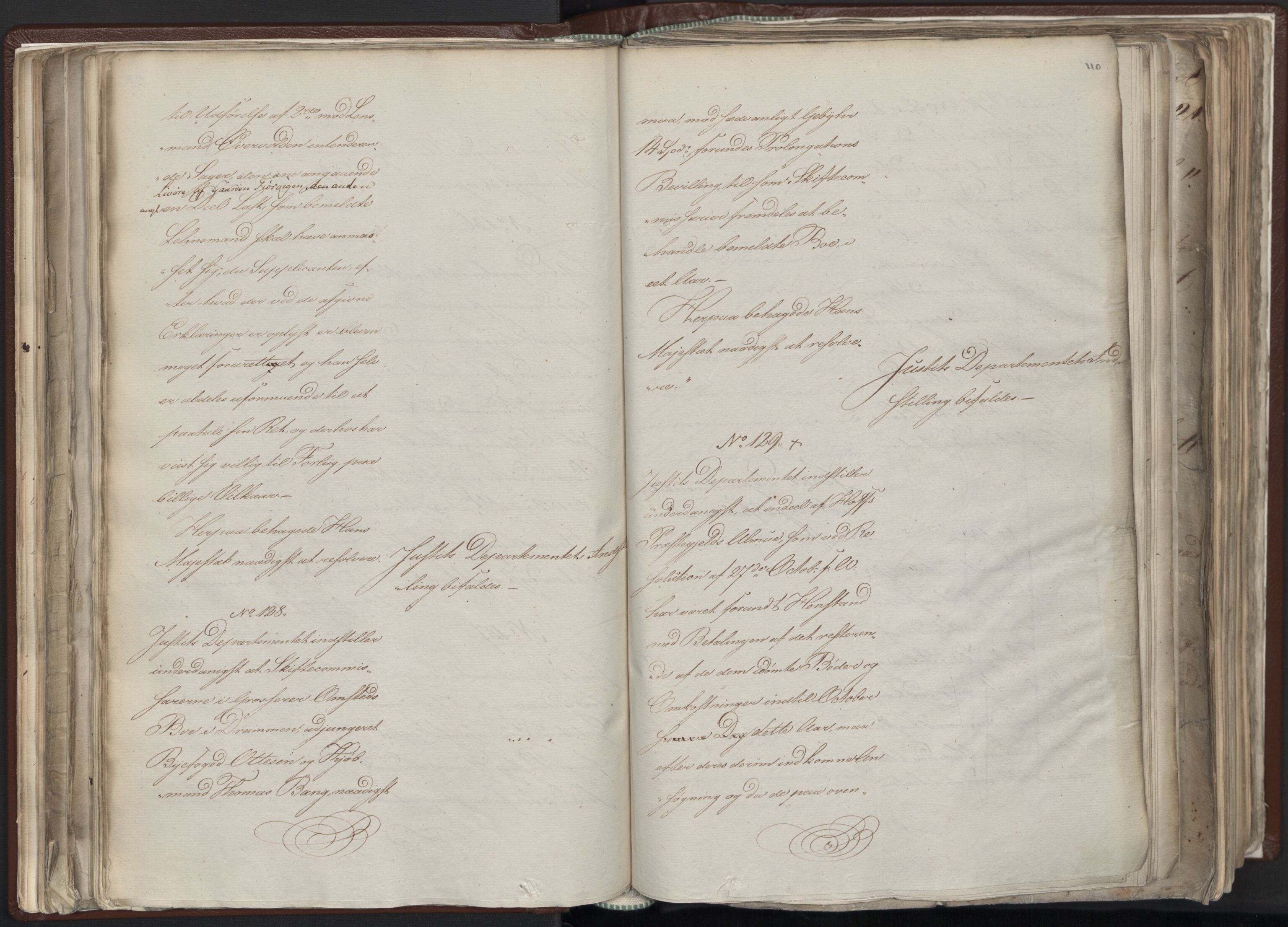 Statsrådssekretariatet, AV/RA-S-1001/A/Ab/L0012: Kgl. res. nr. 5679-6008 II, 1821, s. 109b-110a