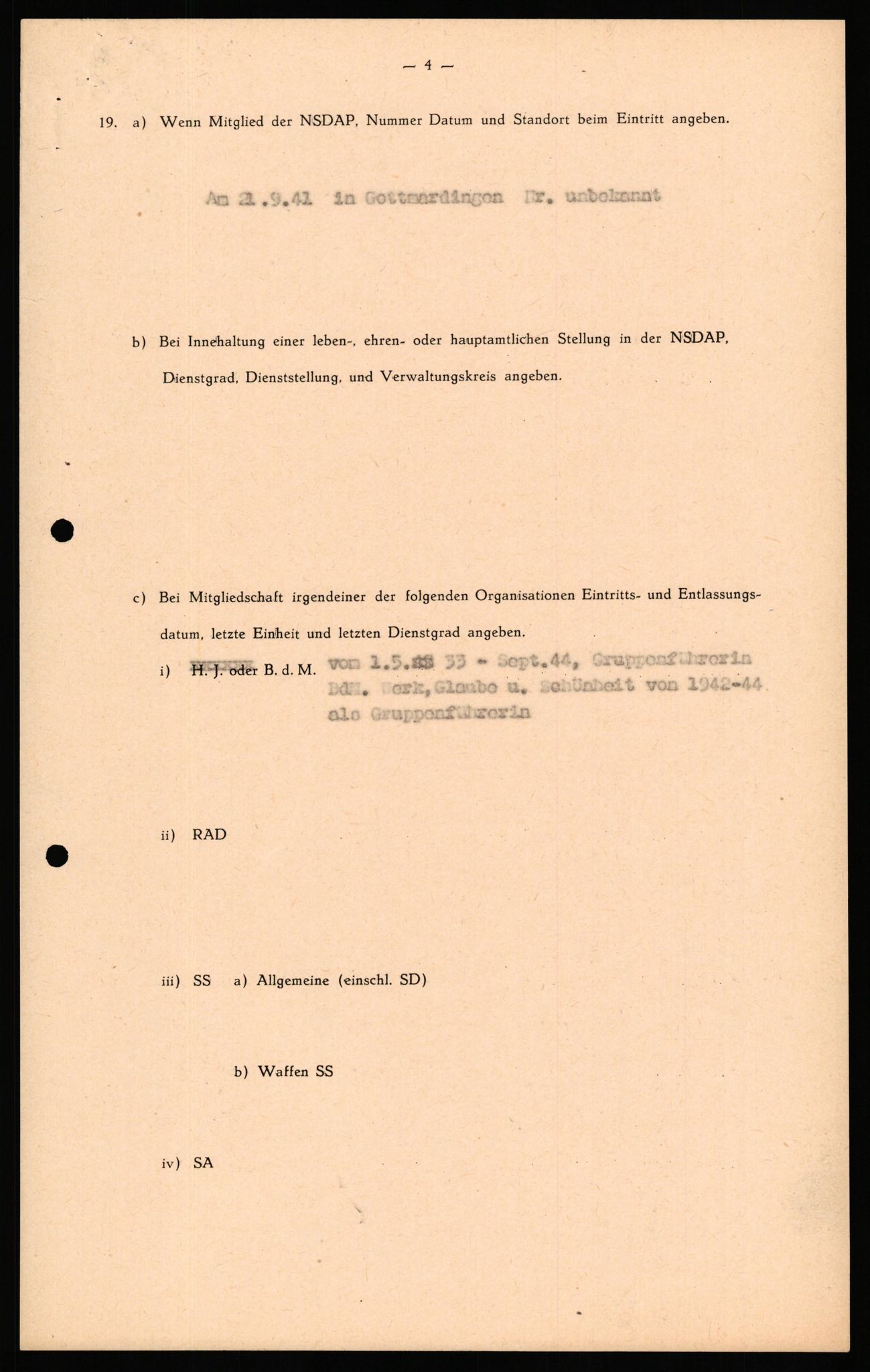 Forsvaret, Forsvarets overkommando II, AV/RA-RAFA-3915/D/Db/L0034: CI Questionaires. Tyske okkupasjonsstyrker i Norge. Tyskere., 1945-1946, s. 385