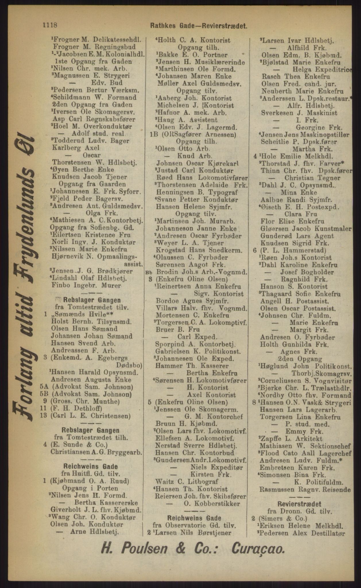 Kristiania/Oslo adressebok, PUBL/-, 1903, s. 1118