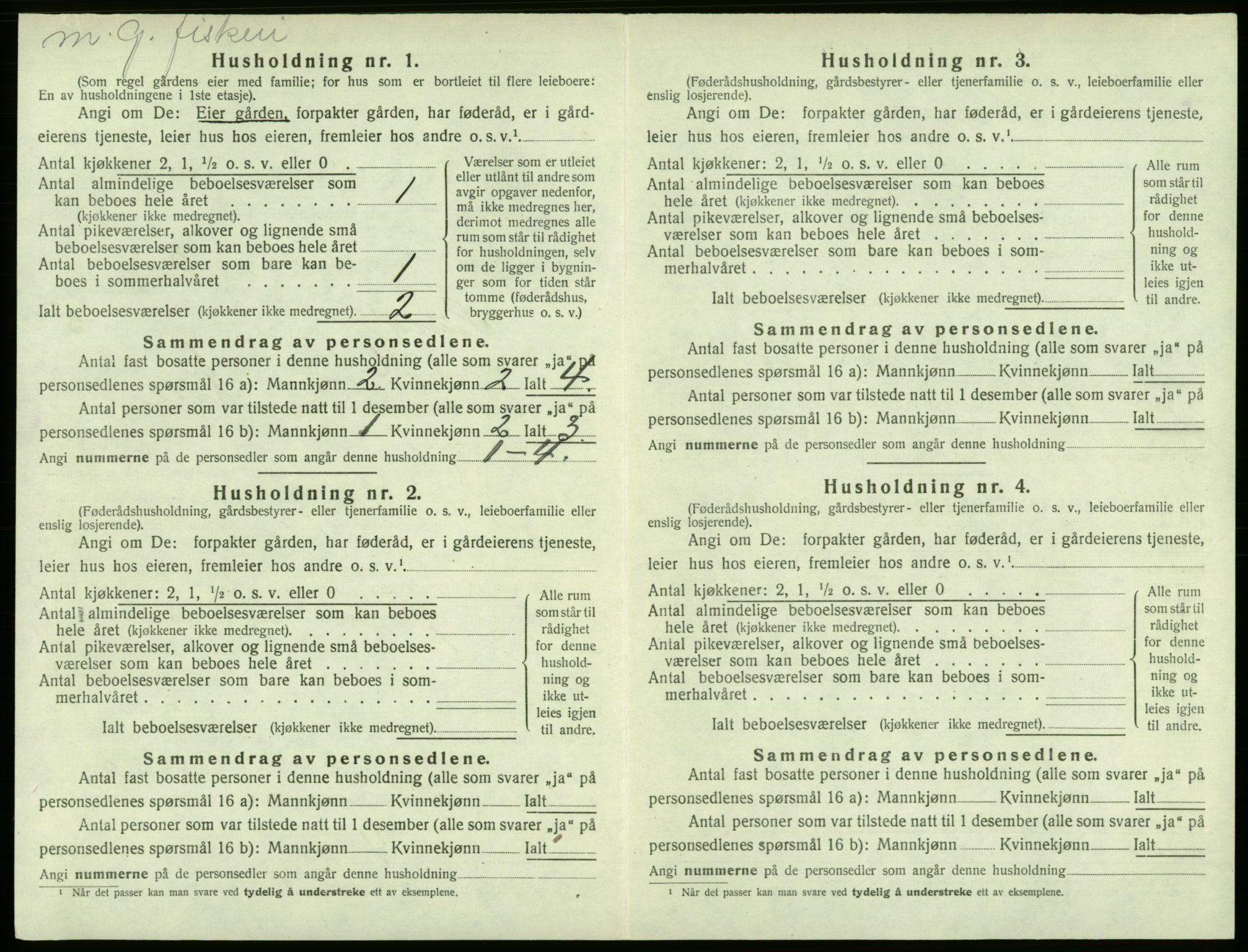 SAB, Folketelling 1920 for 1245 Sund herred, 1920, s. 375