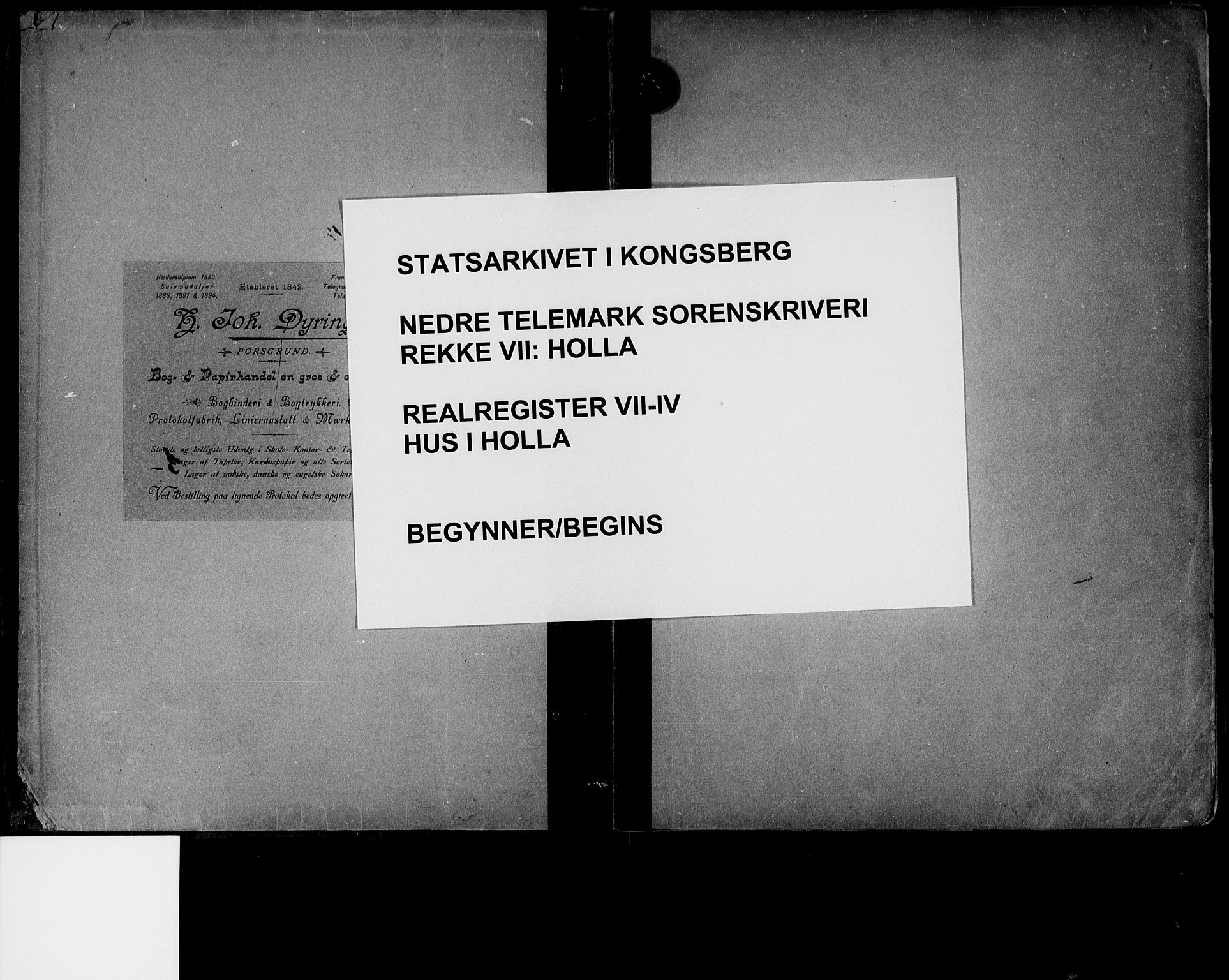 Nedre Telemark sorenskriveri, AV/SAKO-A-135/G/Gb/Gbg/L0004: Panteregister nr. VII 4