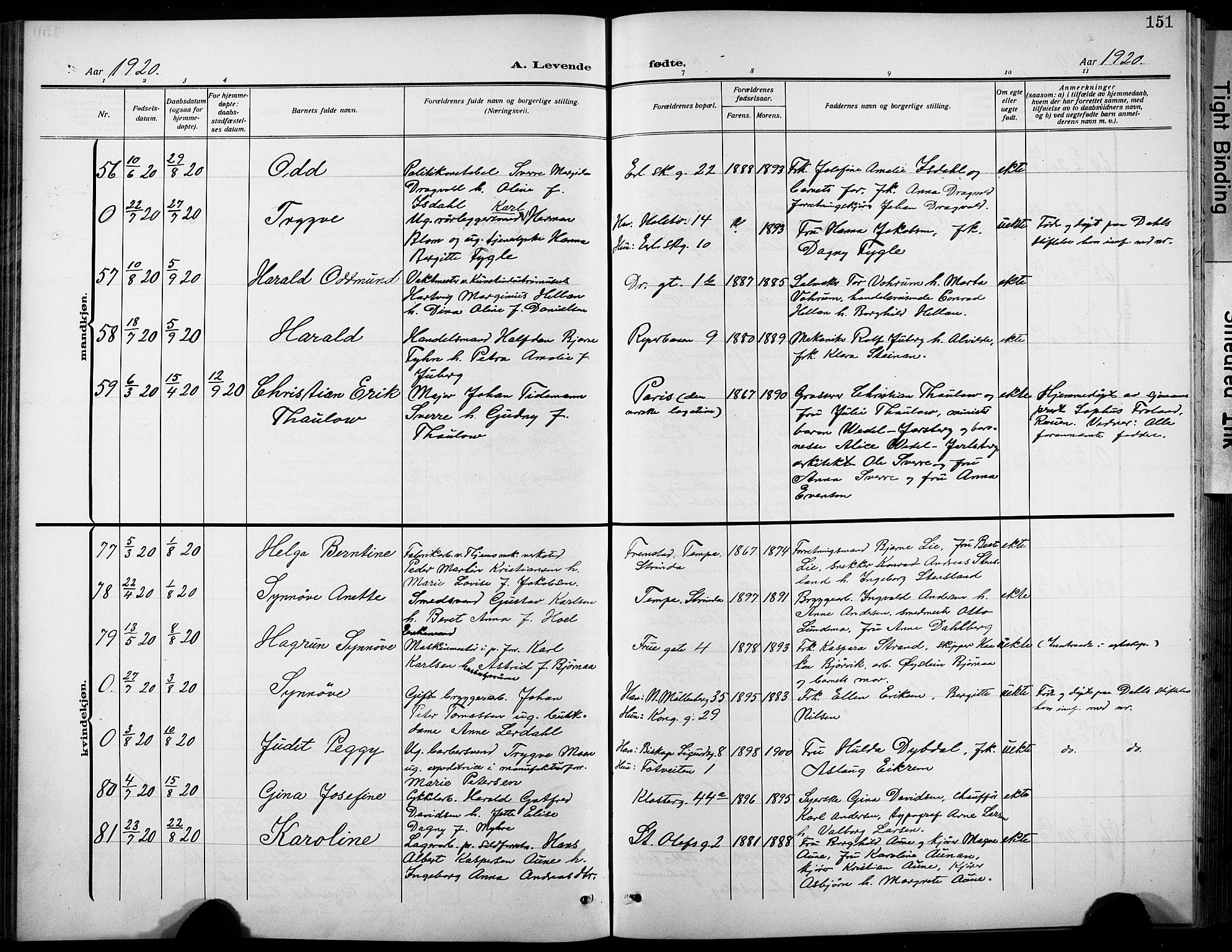 Ministerialprotokoller, klokkerbøker og fødselsregistre - Sør-Trøndelag, AV/SAT-A-1456/601/L0096: Klokkerbok nr. 601C14, 1911-1931, s. 151