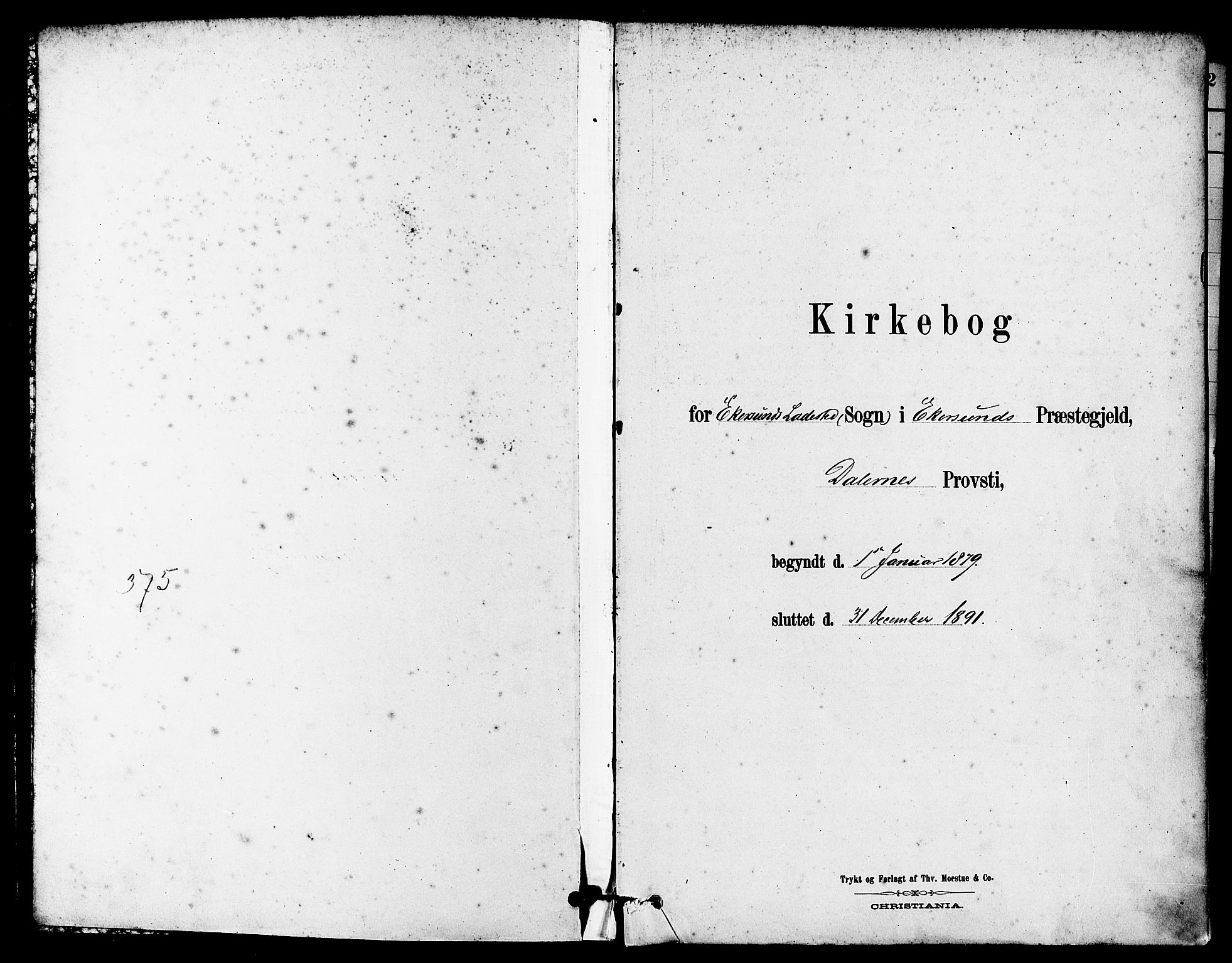 Eigersund sokneprestkontor, SAST/A-101807/S08/L0015: Ministerialbok nr. A 15, 1879-1892