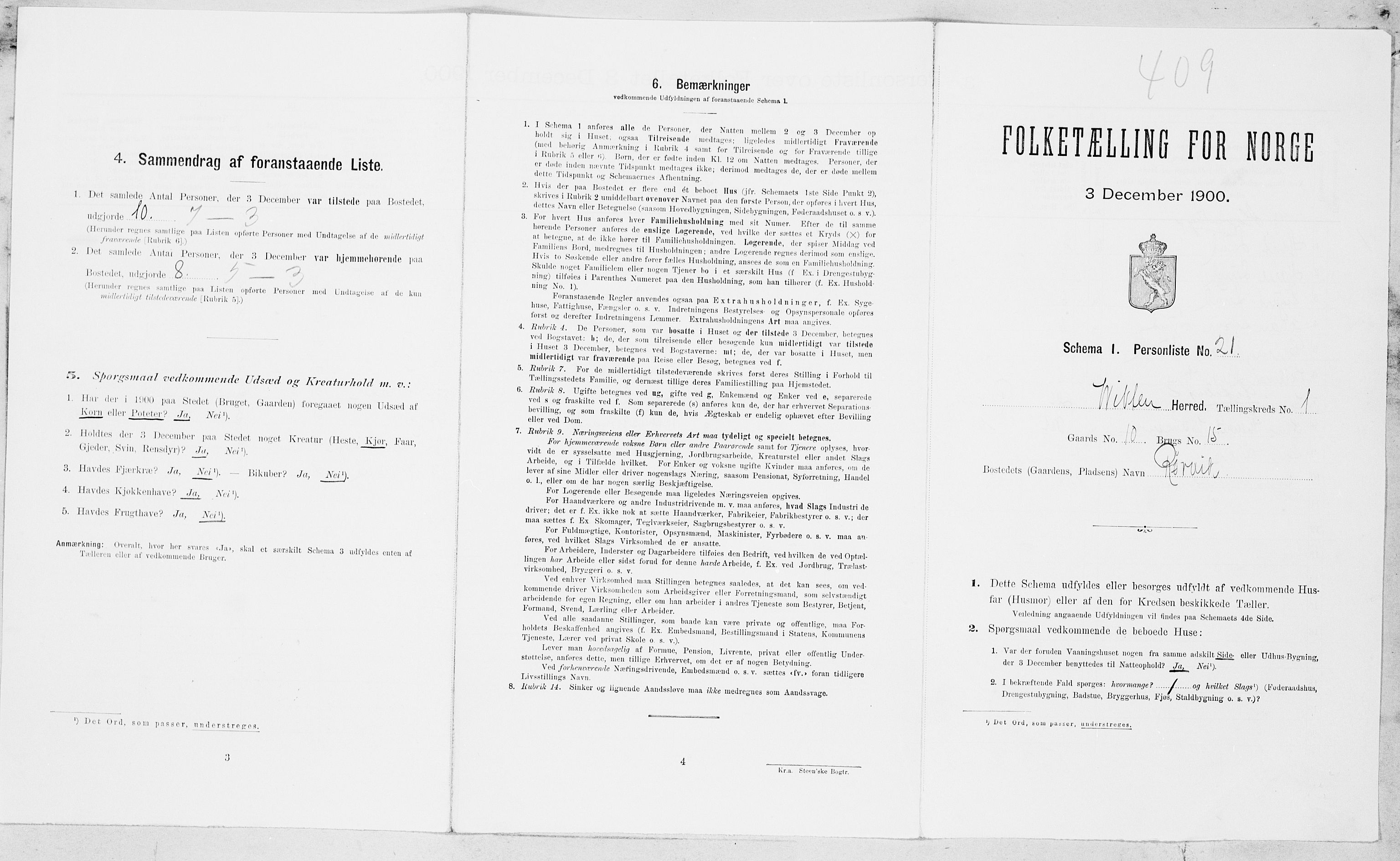 SAT, Folketelling 1900 for 1750 Vikna herred, 1900, s. 62