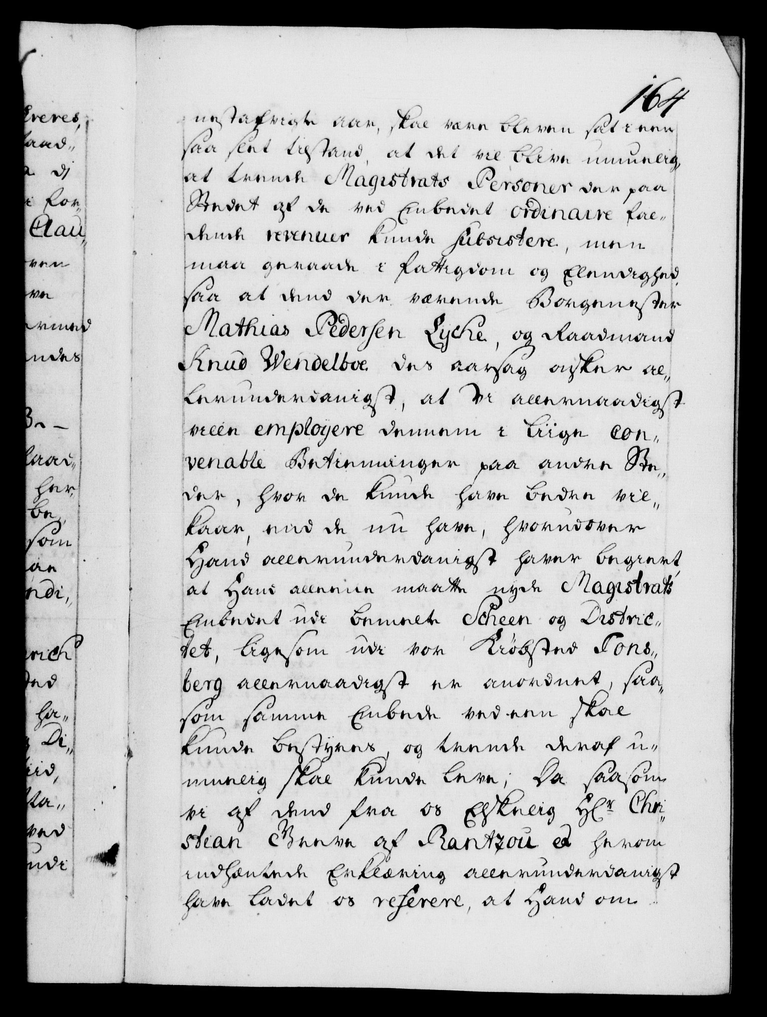 Danske Kanselli 1572-1799, AV/RA-EA-3023/F/Fc/Fca/Fcaa/L0028: Norske registre, 1733-1734, s. 164a
