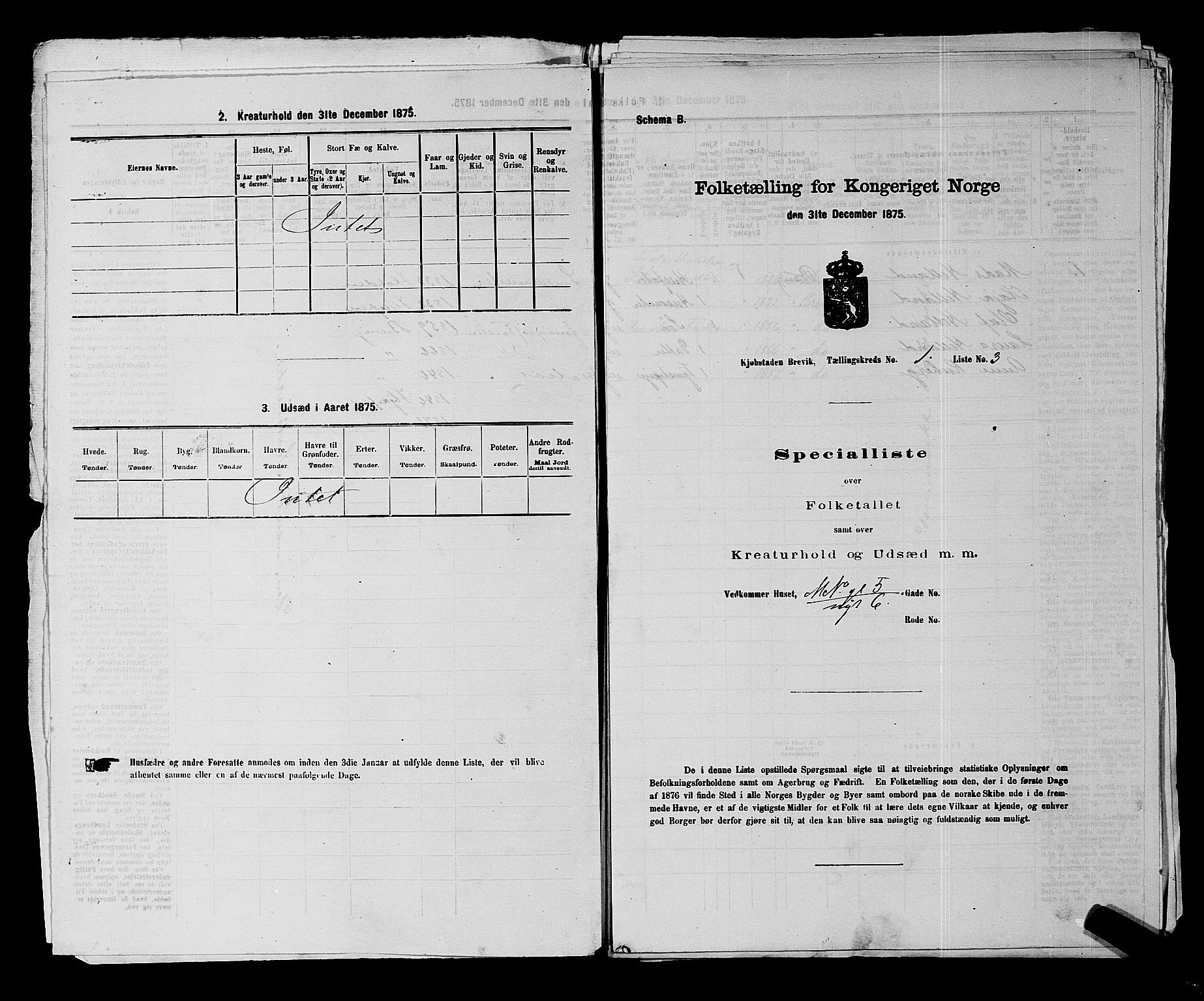 SAKO, Folketelling 1875 for 0804P Brevik prestegjeld, 1875, s. 27