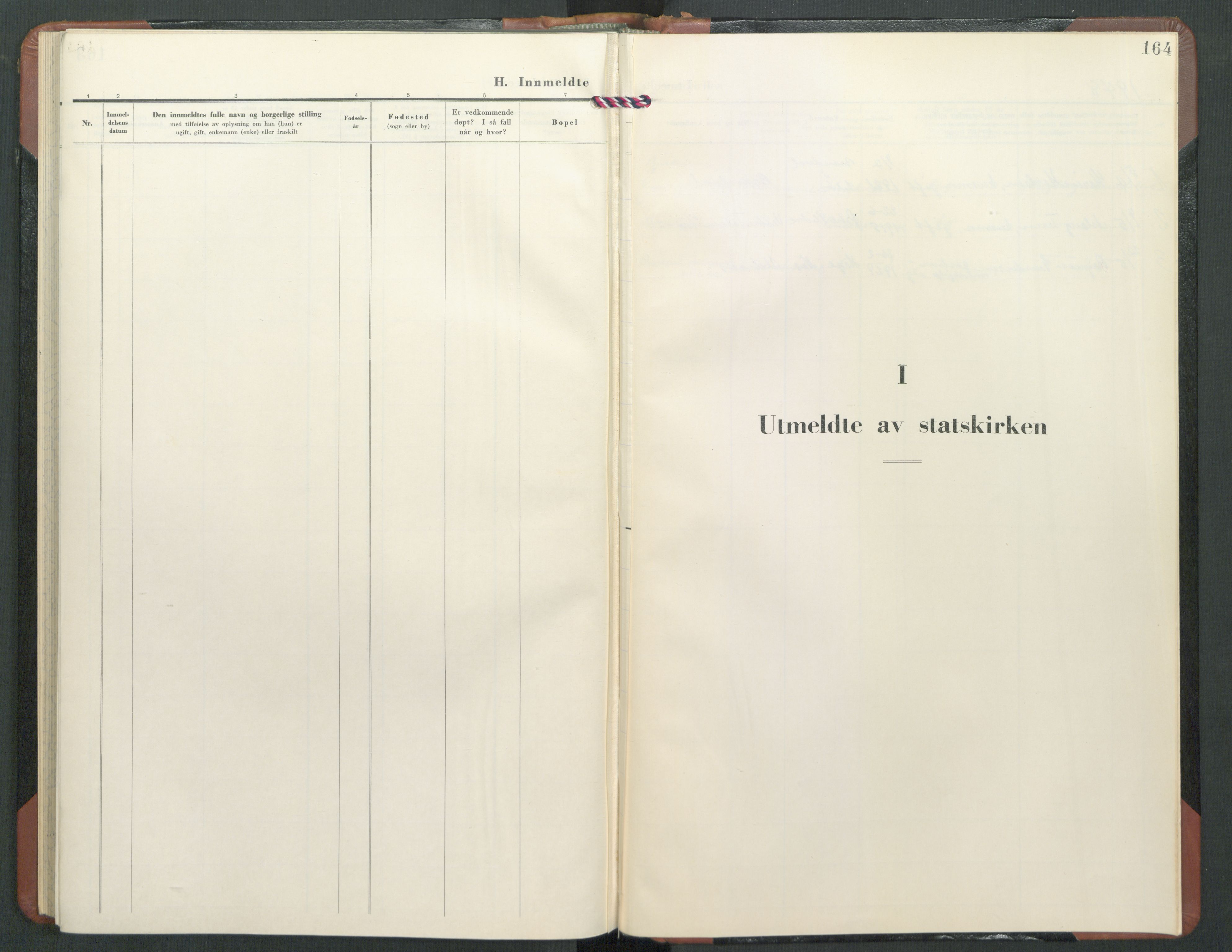 Ullensaker prestekontor Kirkebøker, AV/SAO-A-10236a/G/Gc/L0001: Klokkerbok nr. III 1, 1948-1961, s. 164